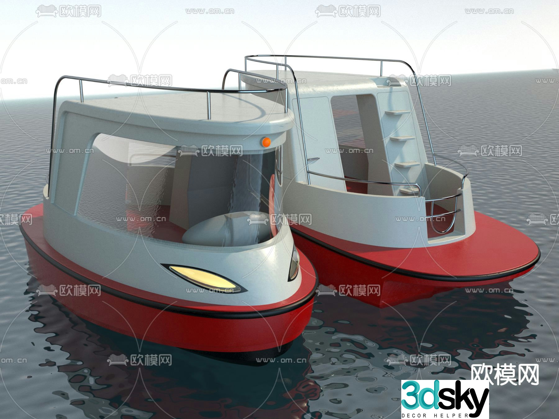 Cruise ship sightseeing ship sea ship 3d model