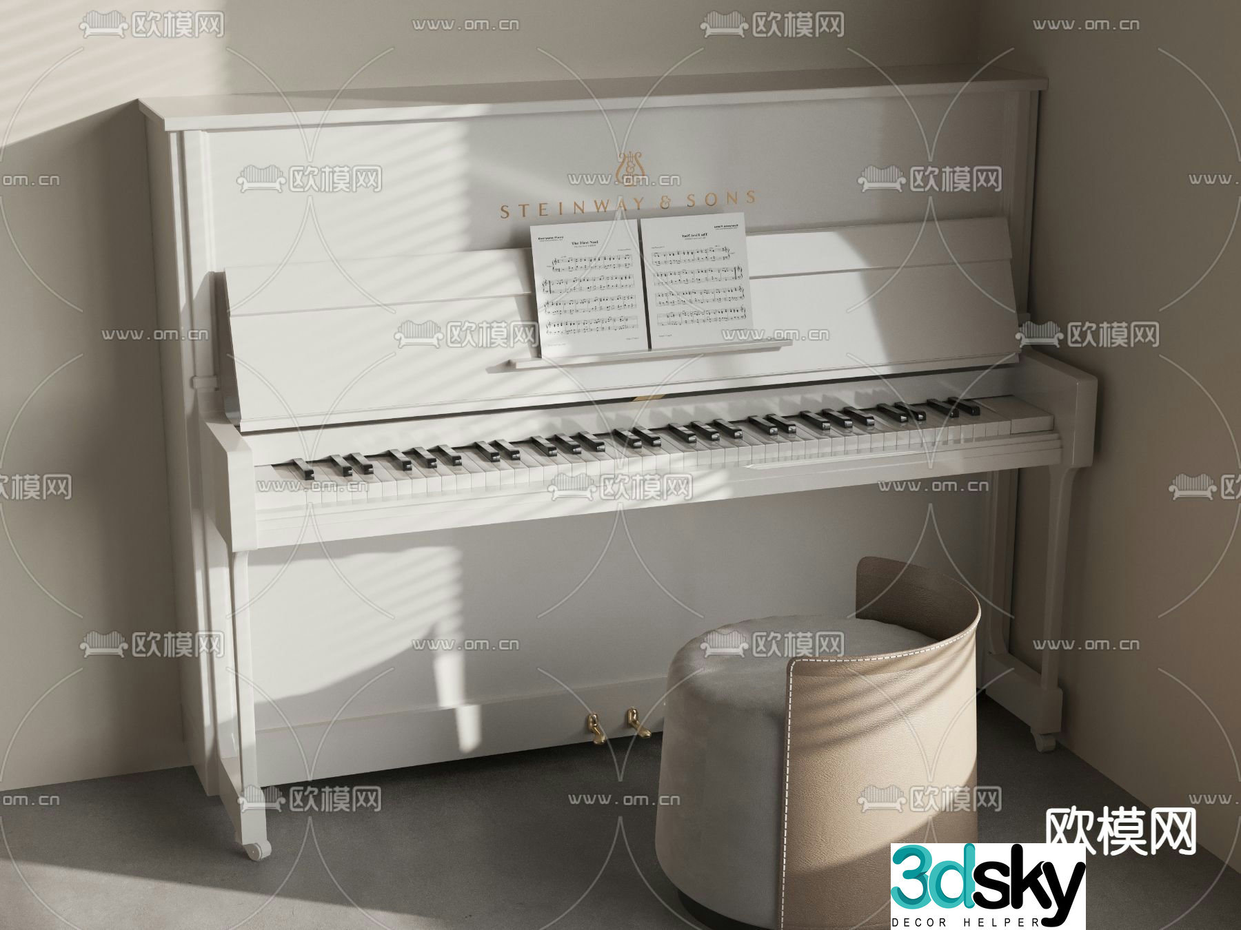 piano 3d model