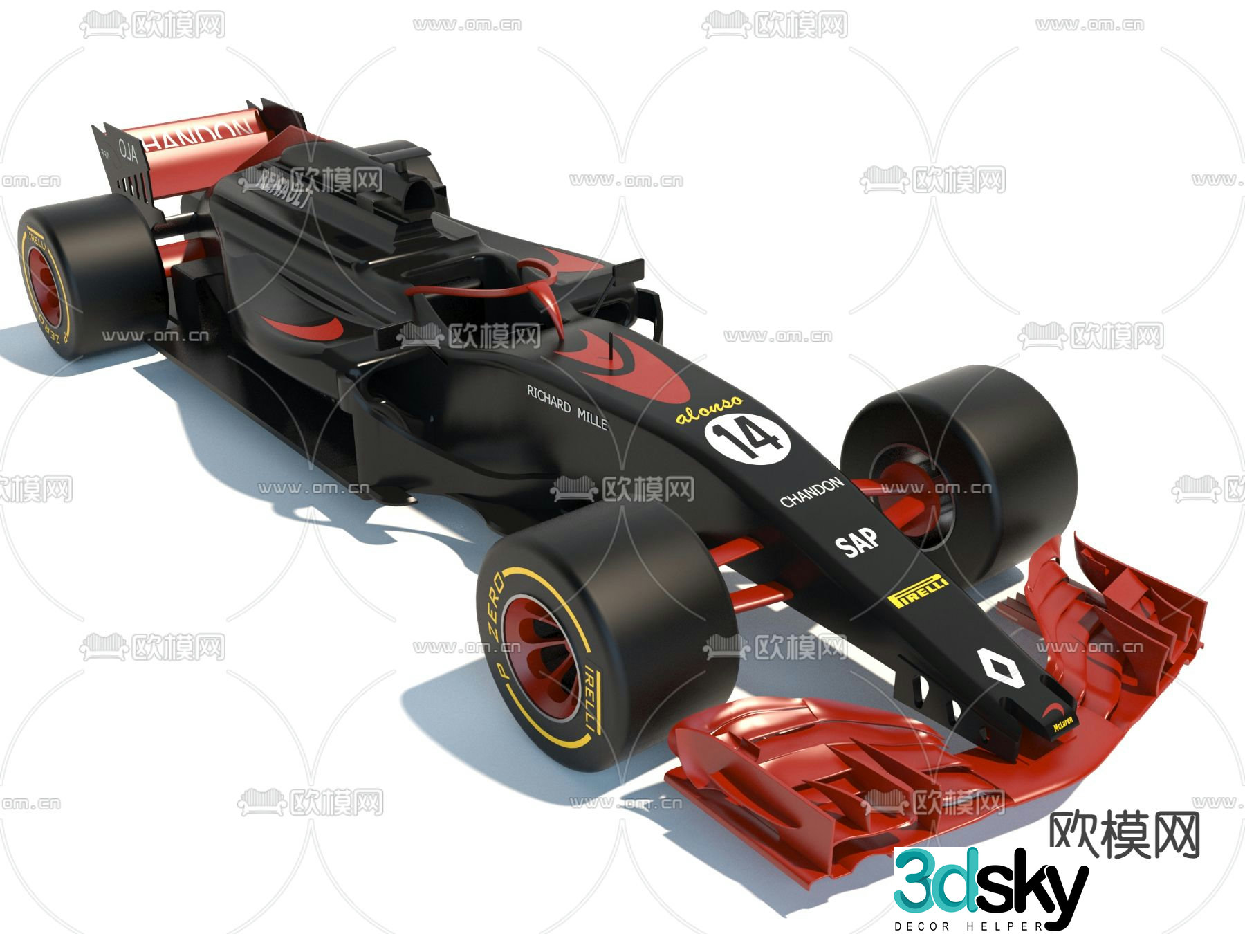 toy race car sports car lego 3d model
