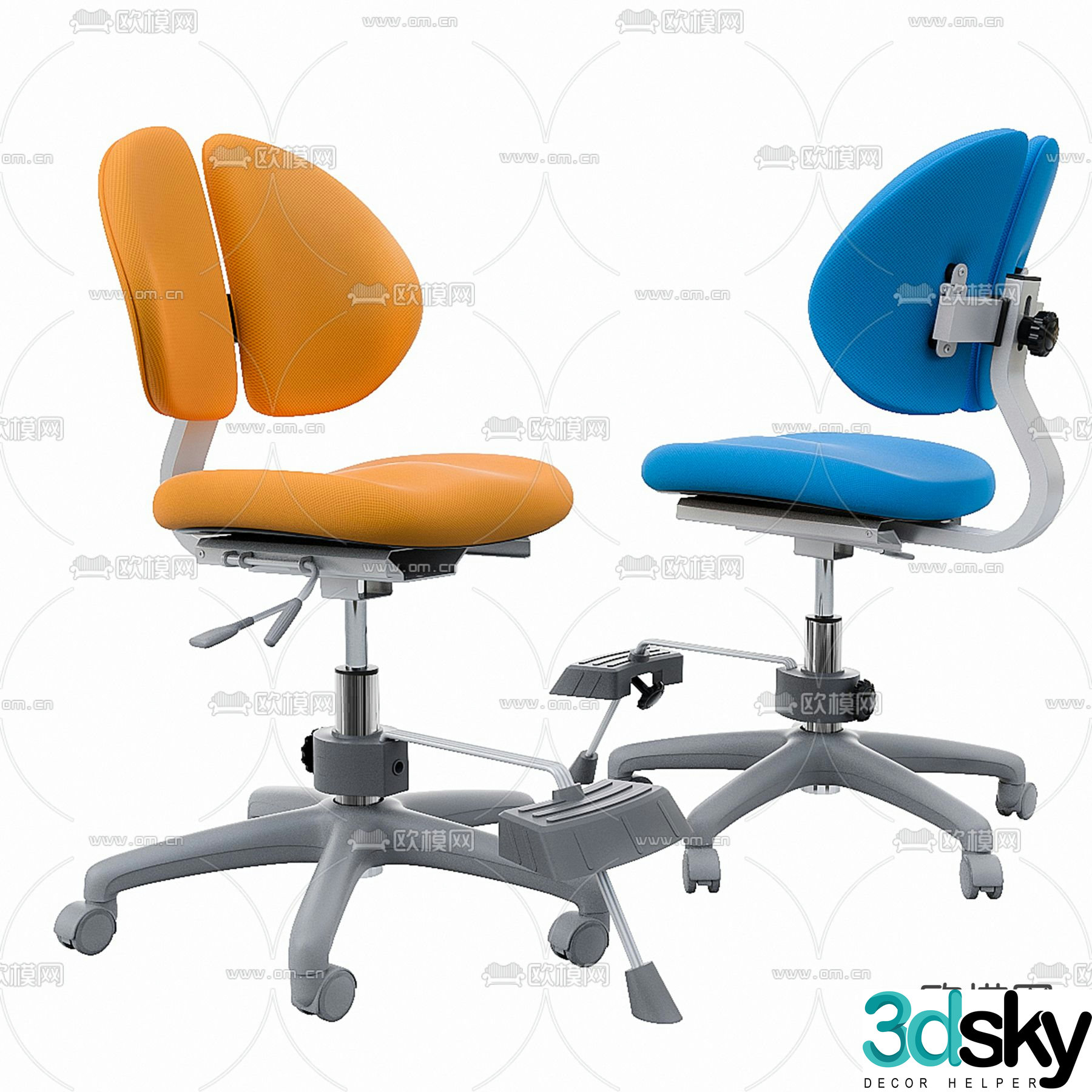 Children’s orthopedic chair 3d model