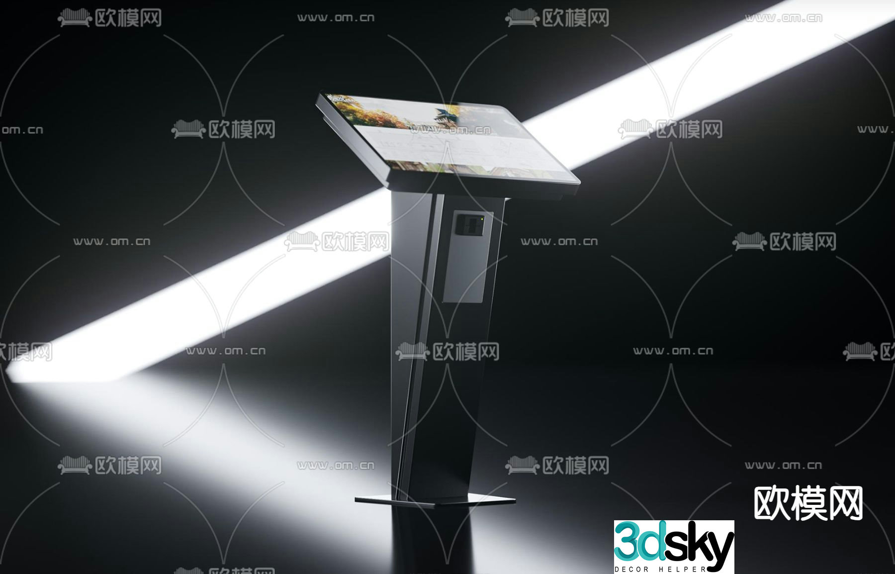 Touch screen all-in-one terminal 3D model