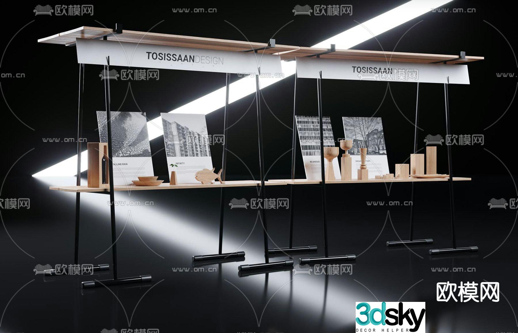 Crafts exhibition stand display stand 3d model