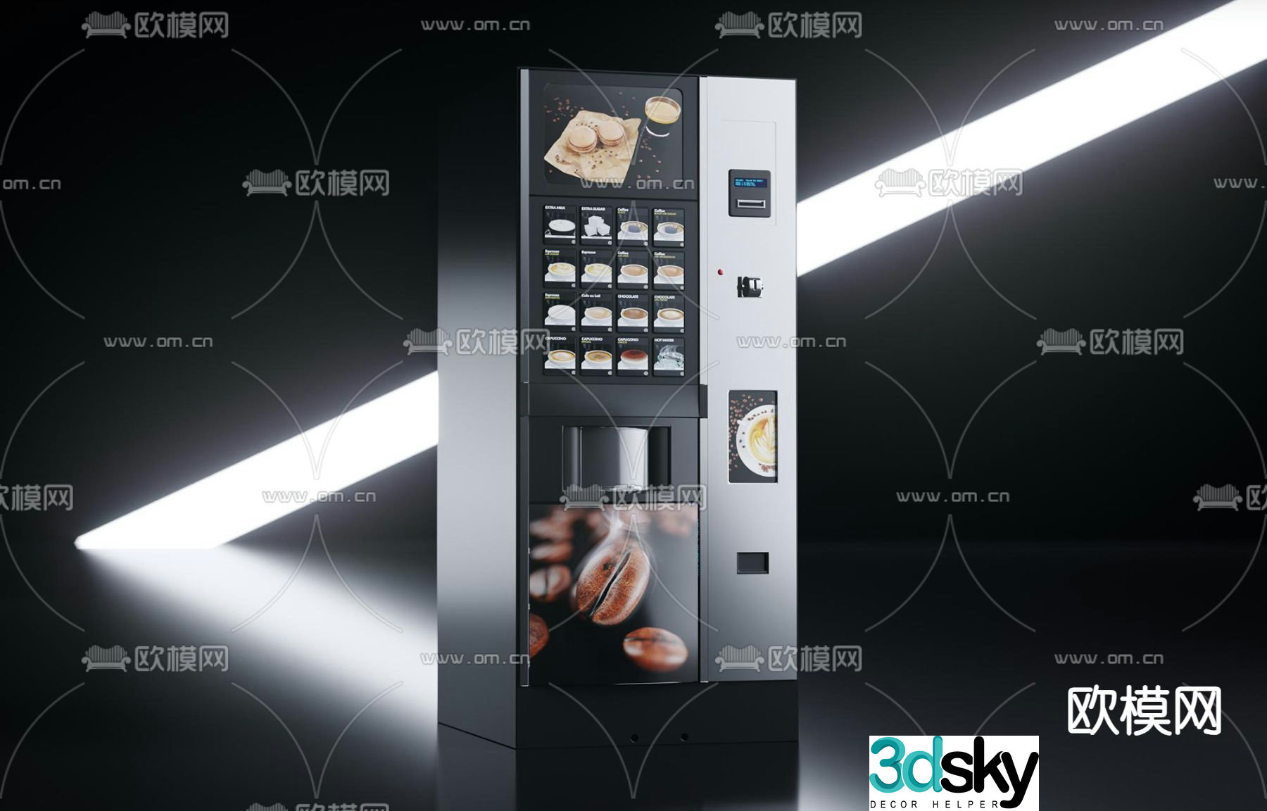 Vending machine coffee vending machine 3d model