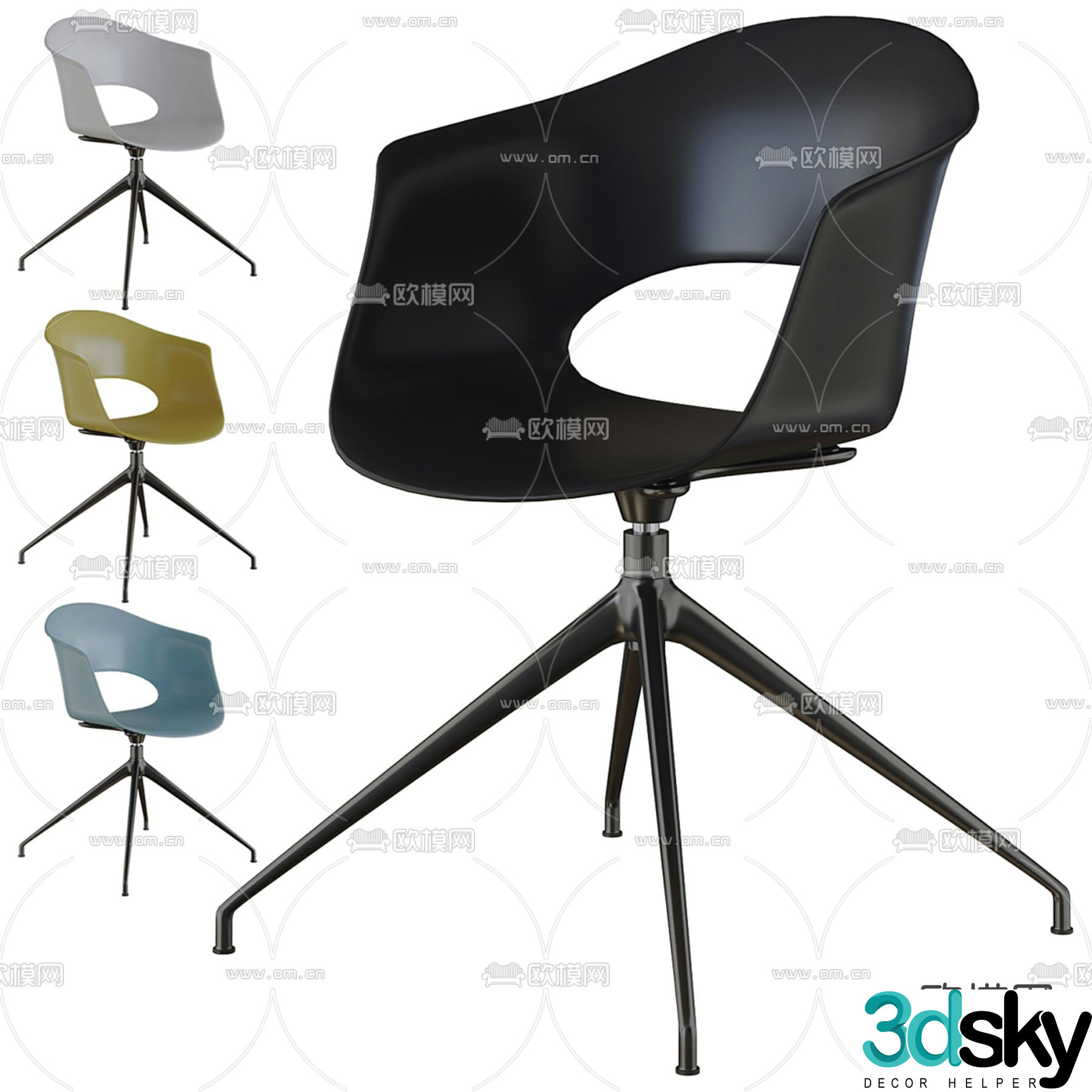 Office chair conference chair 3d model