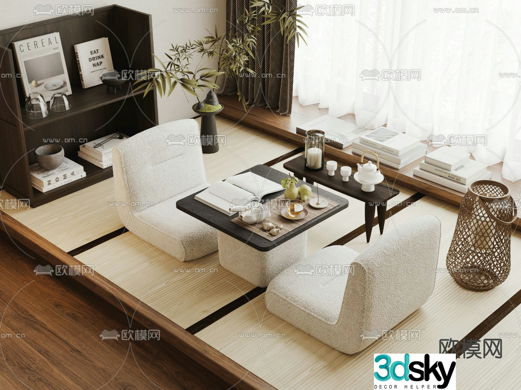 Tatami tea table tea table 3d model