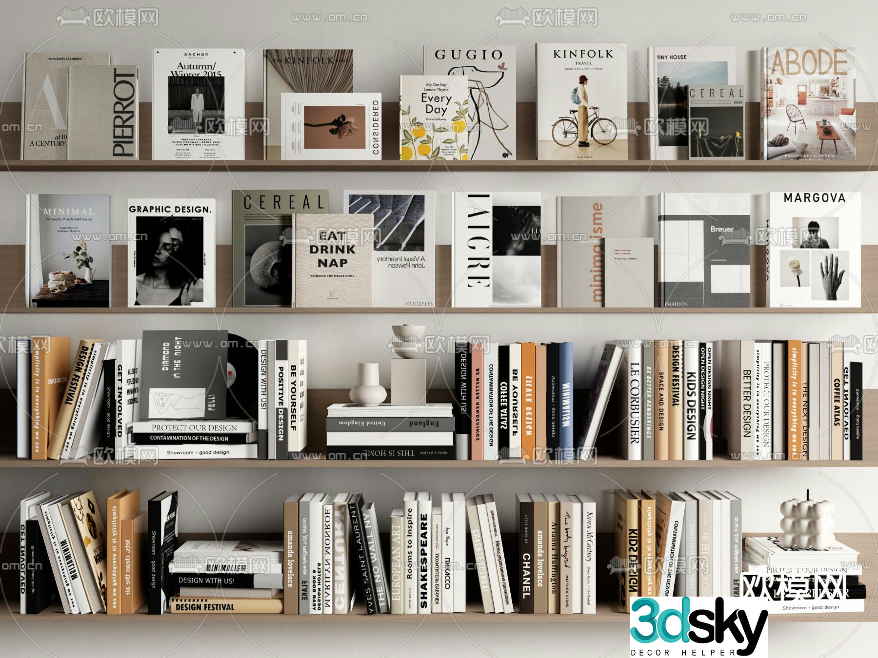 Books Books Magazine 3d Model