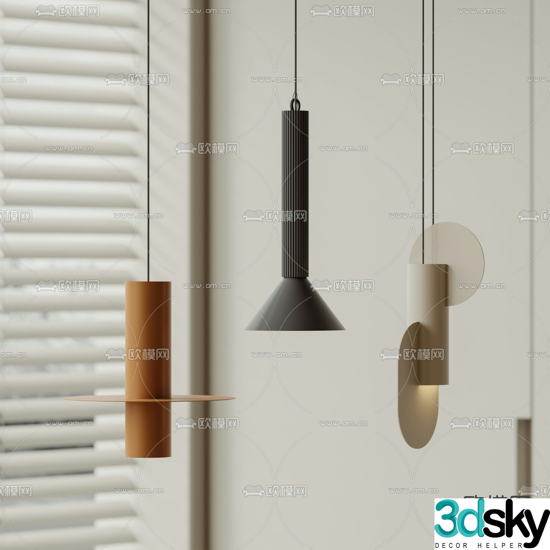 Creative small chandelier 3d model