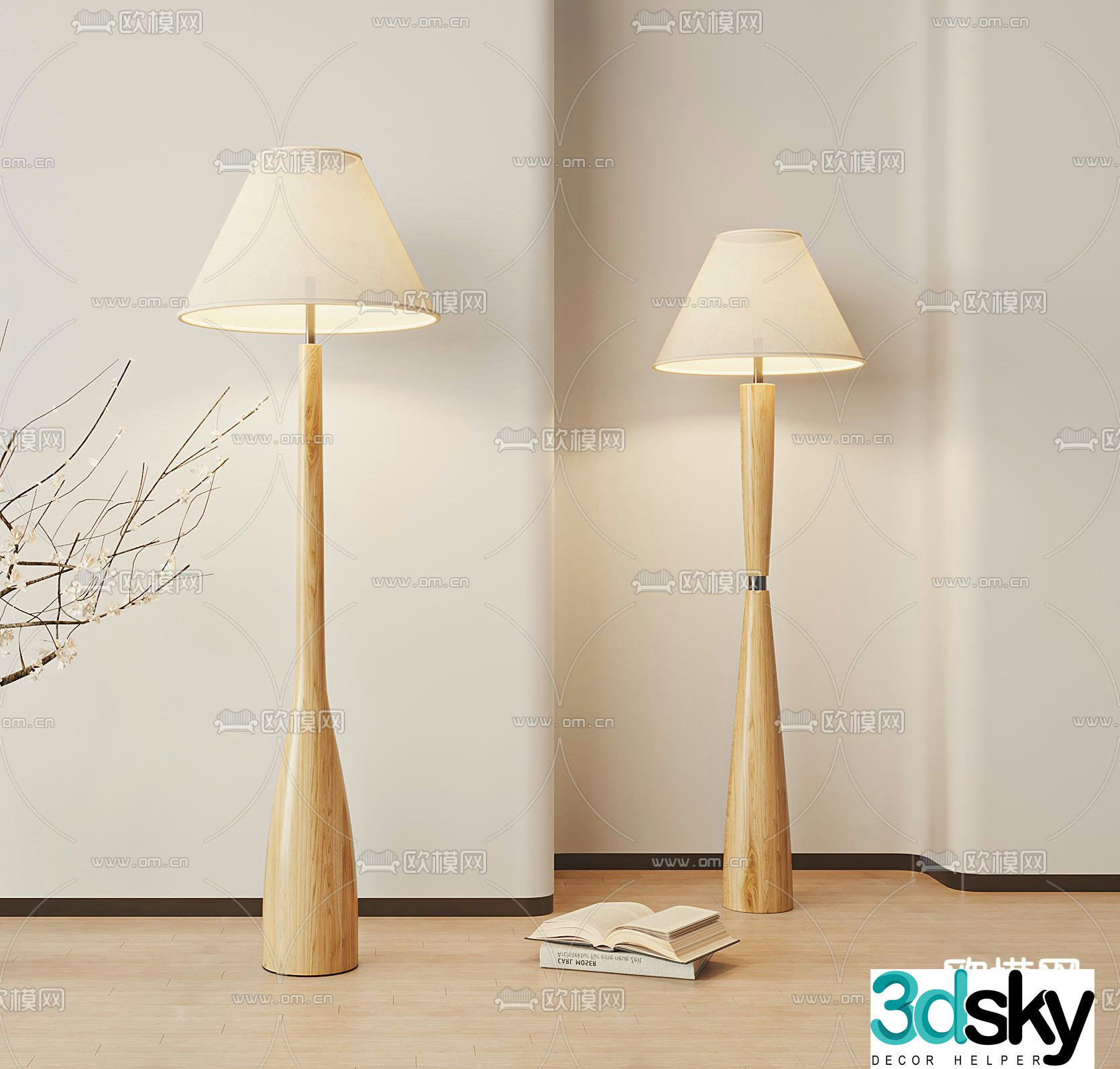 Wai Sad Floor Lamp 3D Model