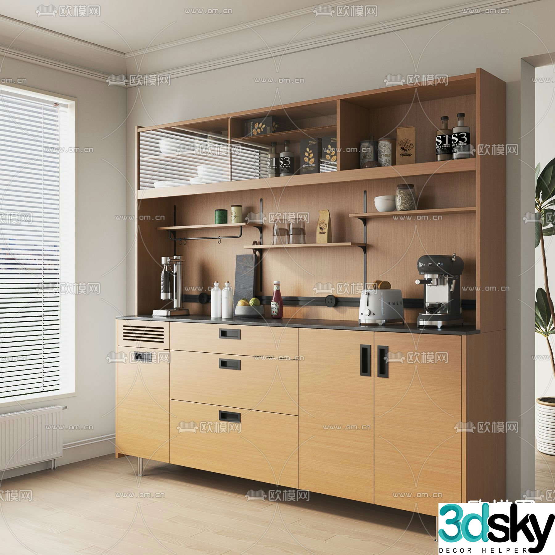 Nordic sideboard 3d model