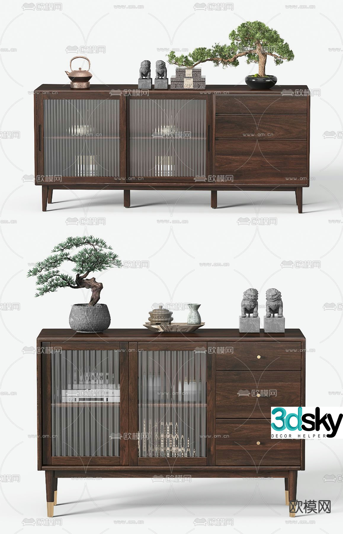New Chinese sideboard 3D model