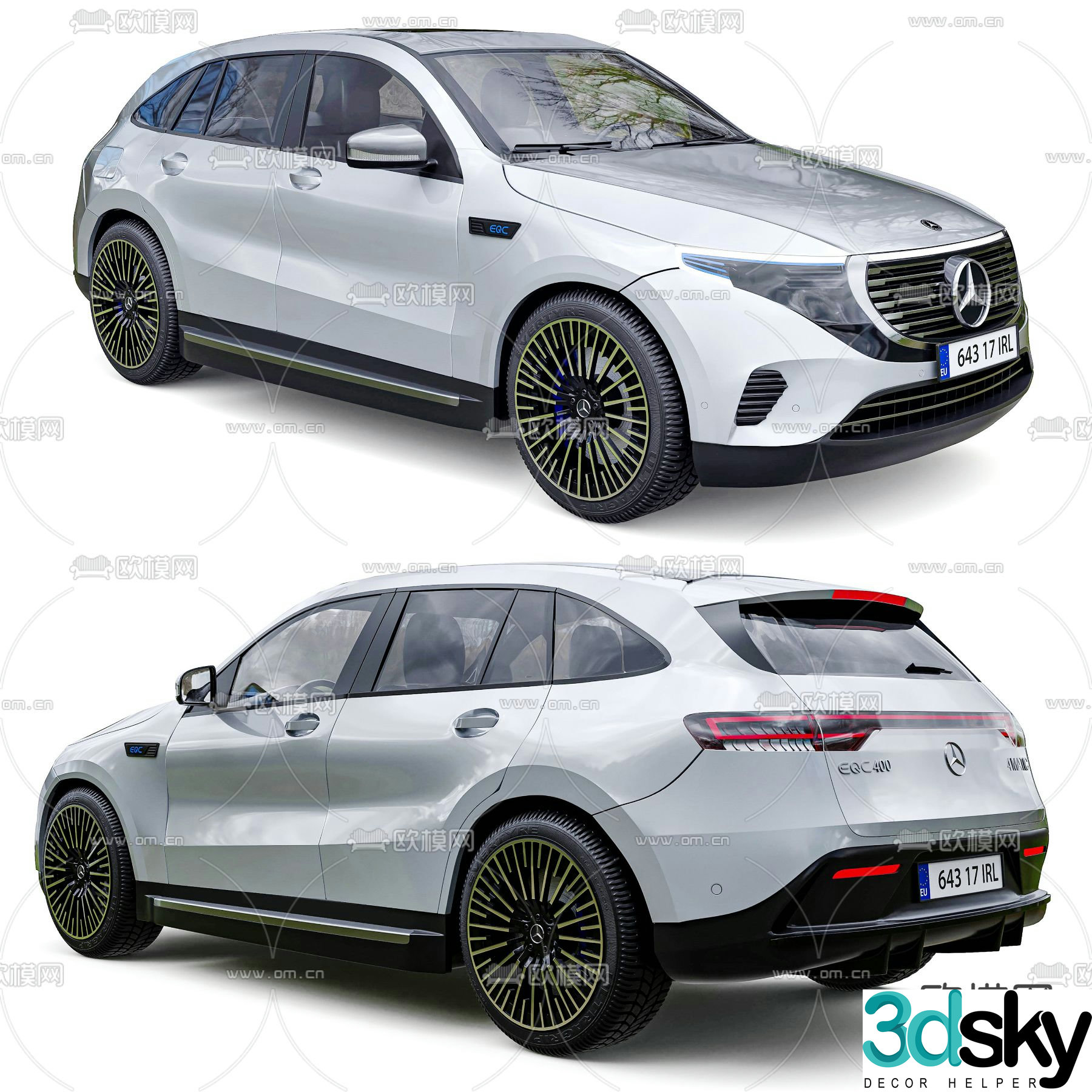 Mercedes-Benz New Energy SUV Off-Road Vehicle 3D Model