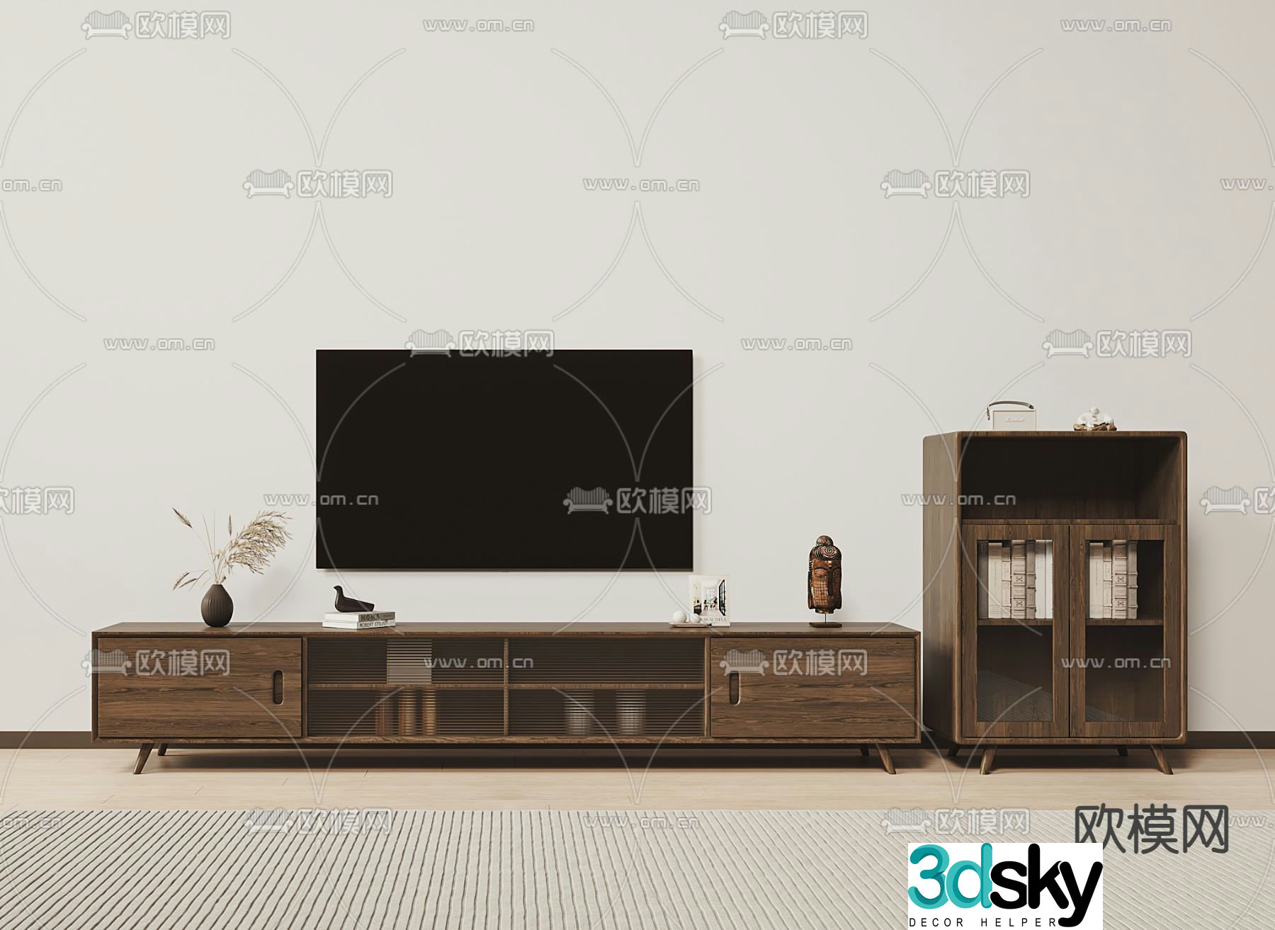 Nordic TV cabinet 3d model