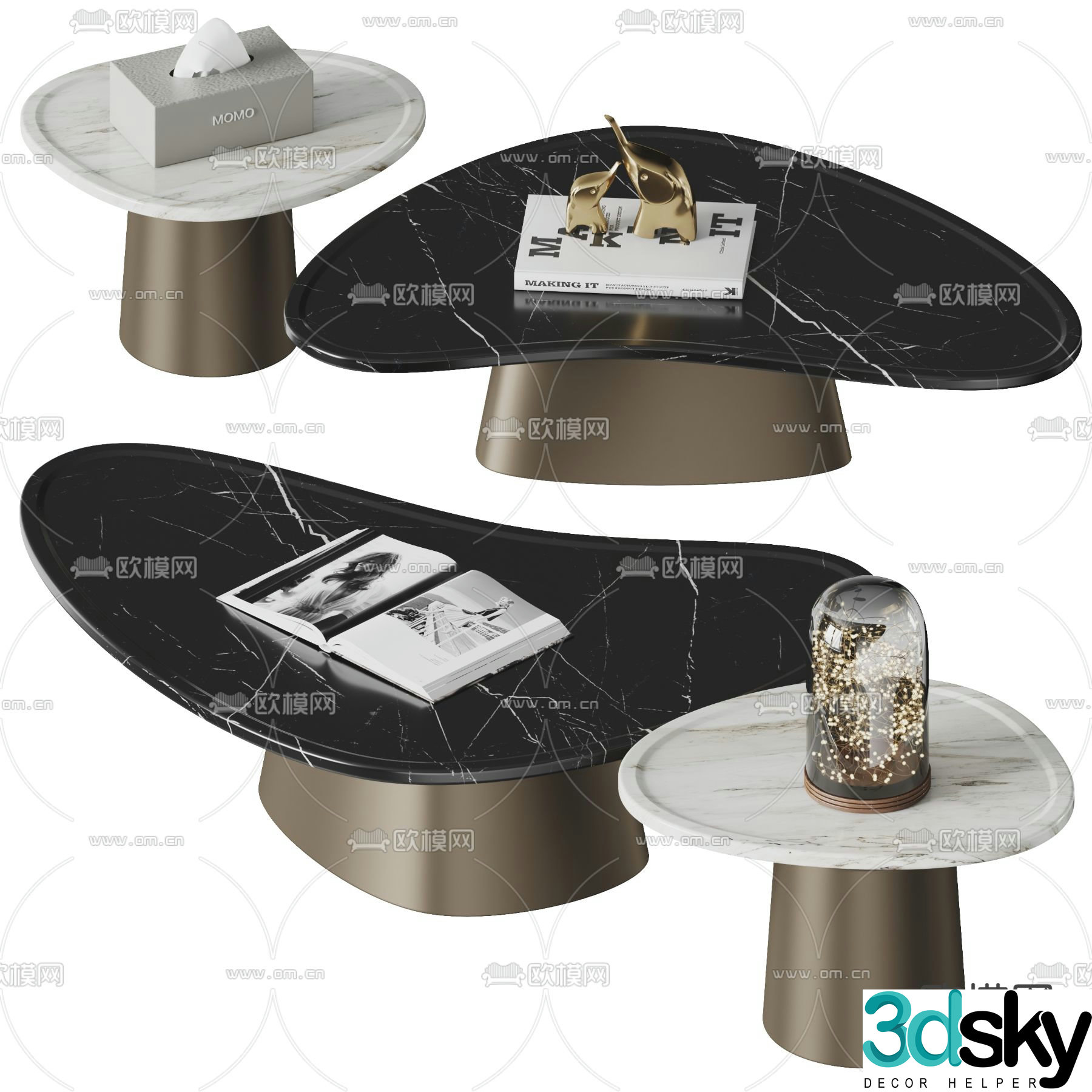 3D model of mother-in-law coffee table