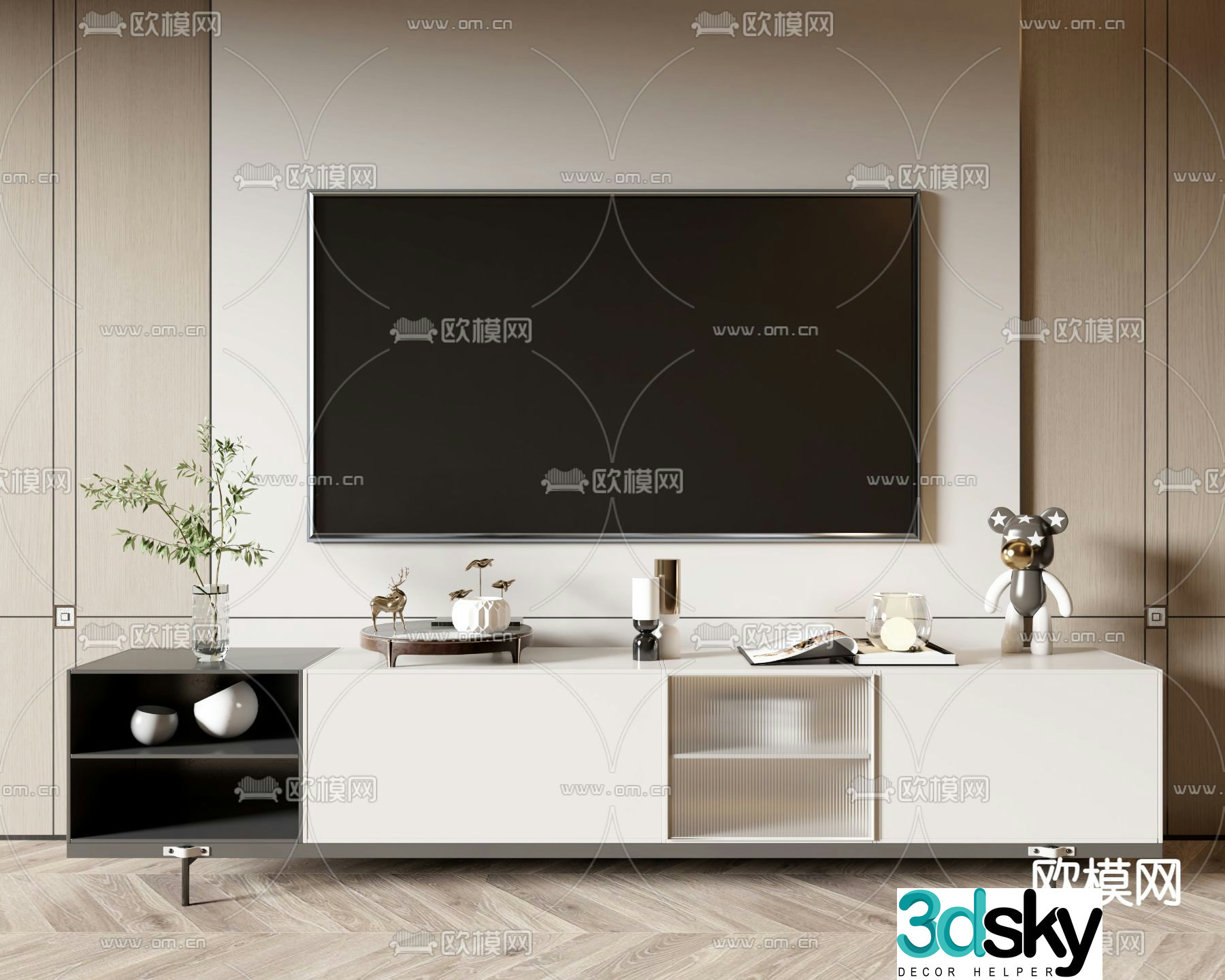 Modern TV cabinet 3d model