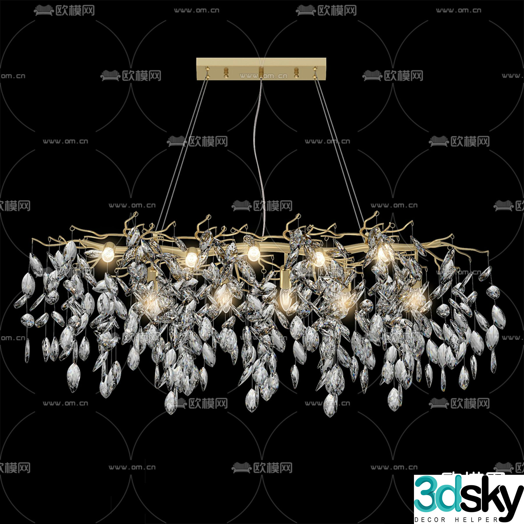 Crystal Chandelier Chandelier 3d Model