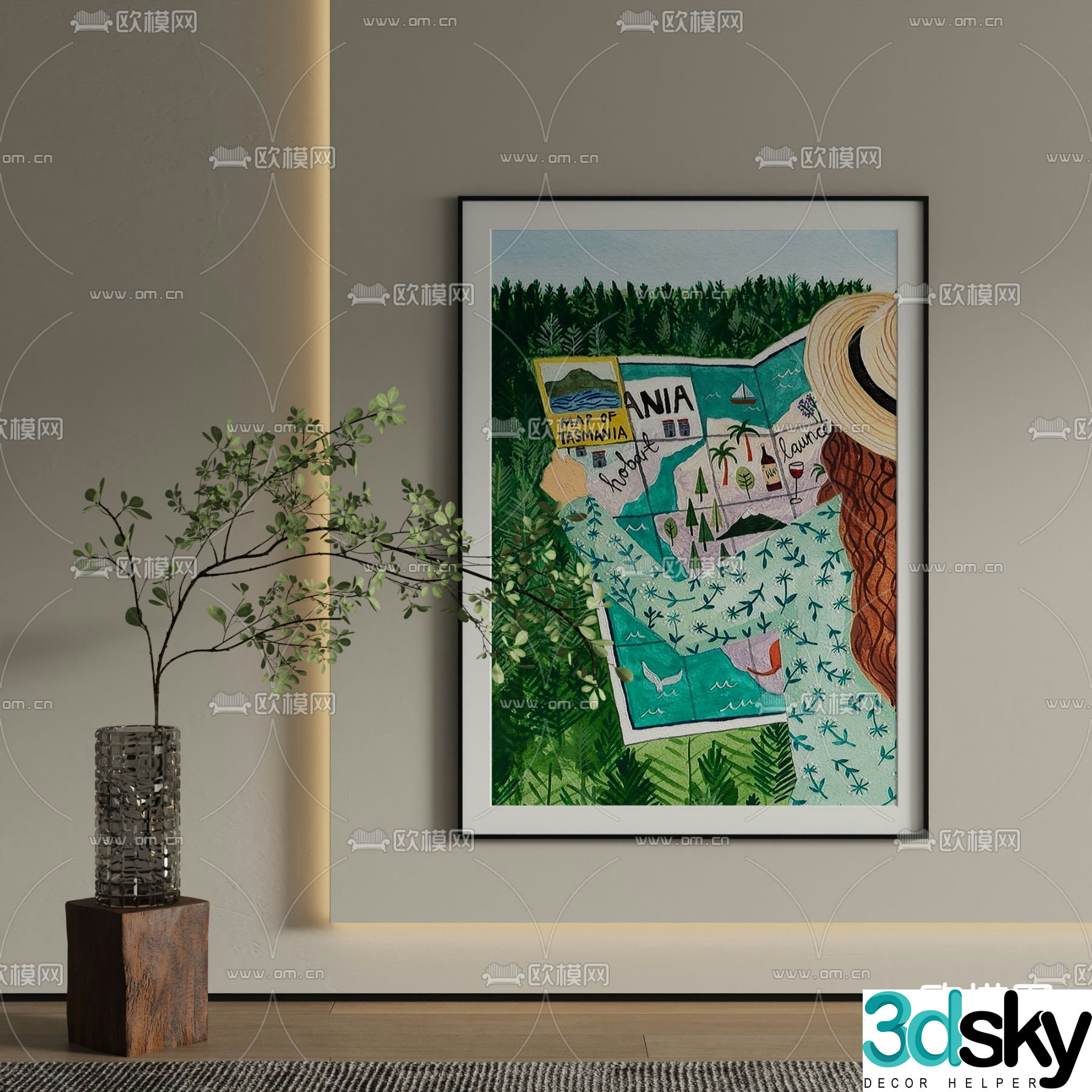 Cartoon drawing comics decorative drawing 3d model