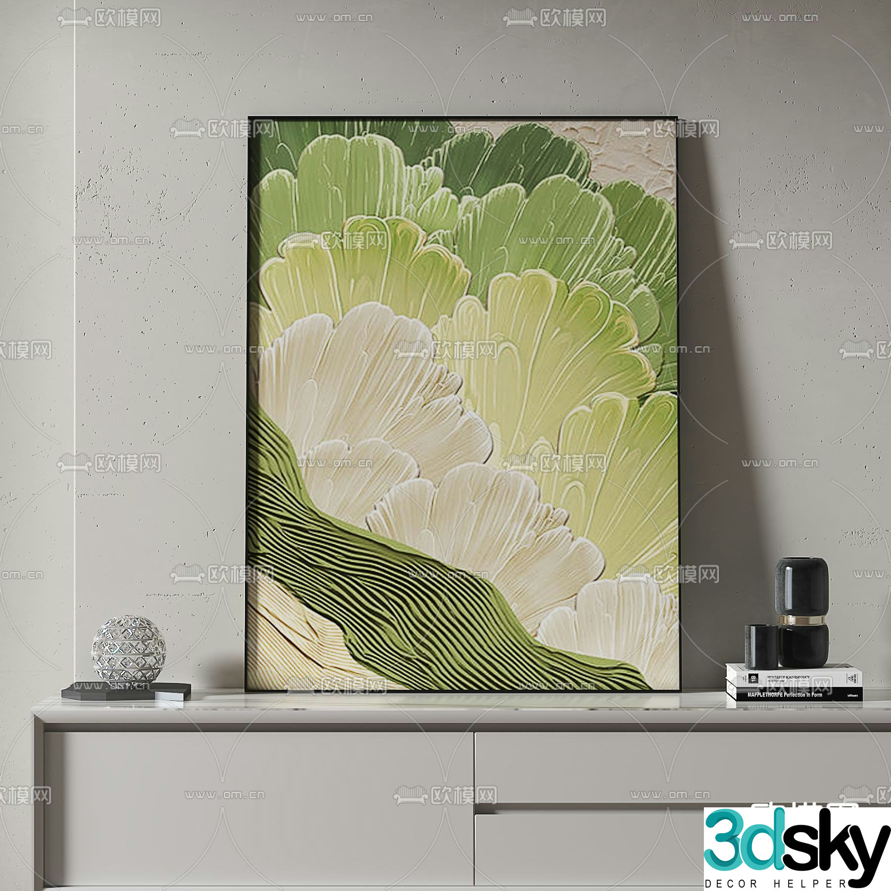 Texture painting Simple painting Decorative painting 3d model