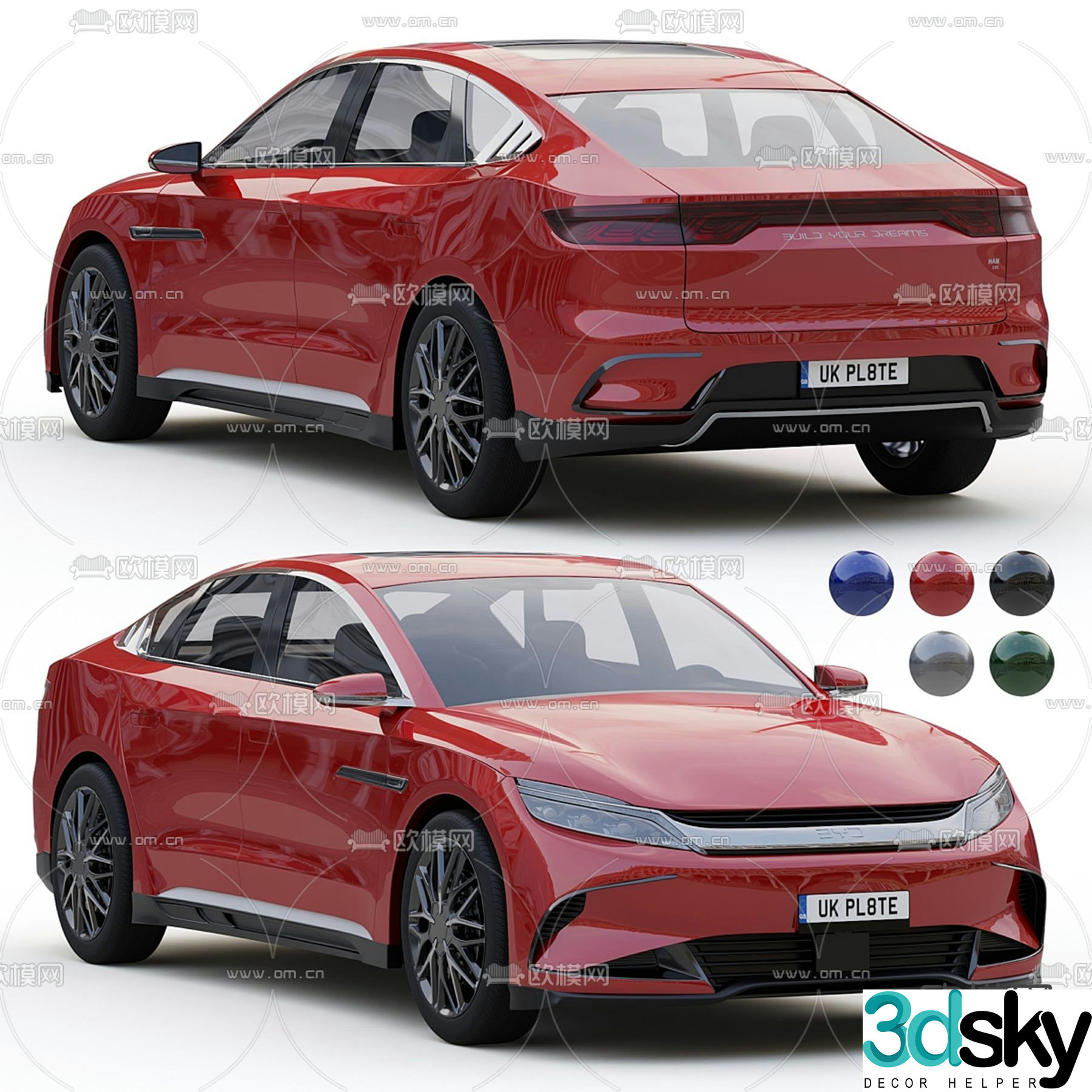 BYD car 3d model