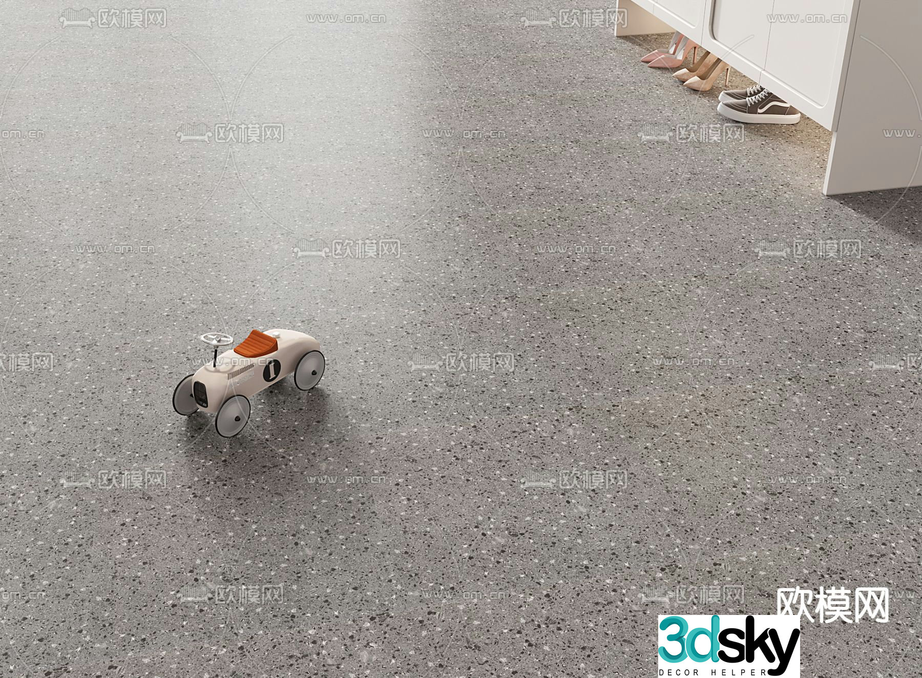 Terrazzo floor 3d model