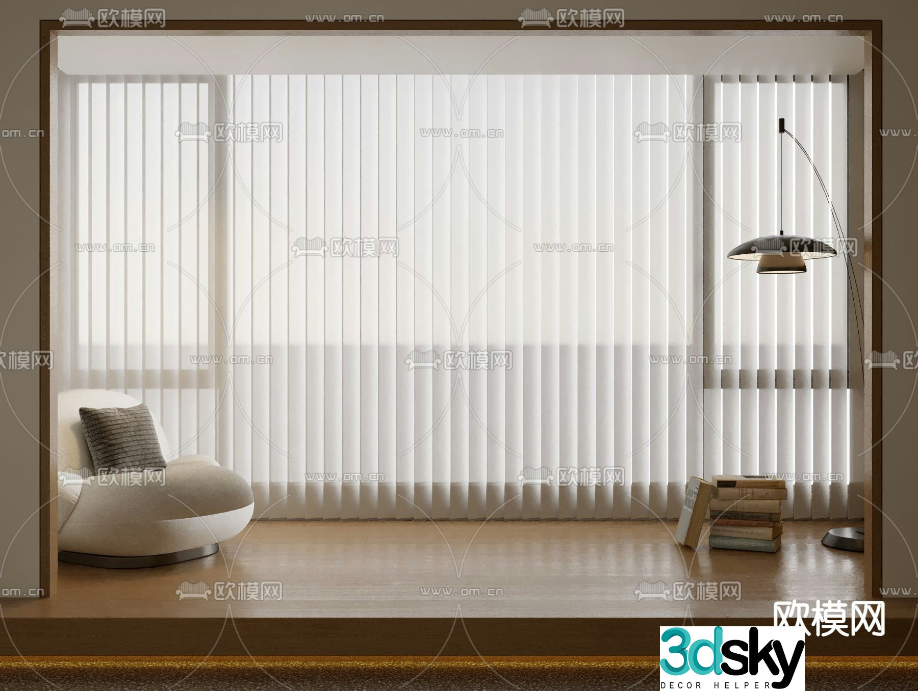 Curtains Dream Curtains Vertical Curtains 3D Model