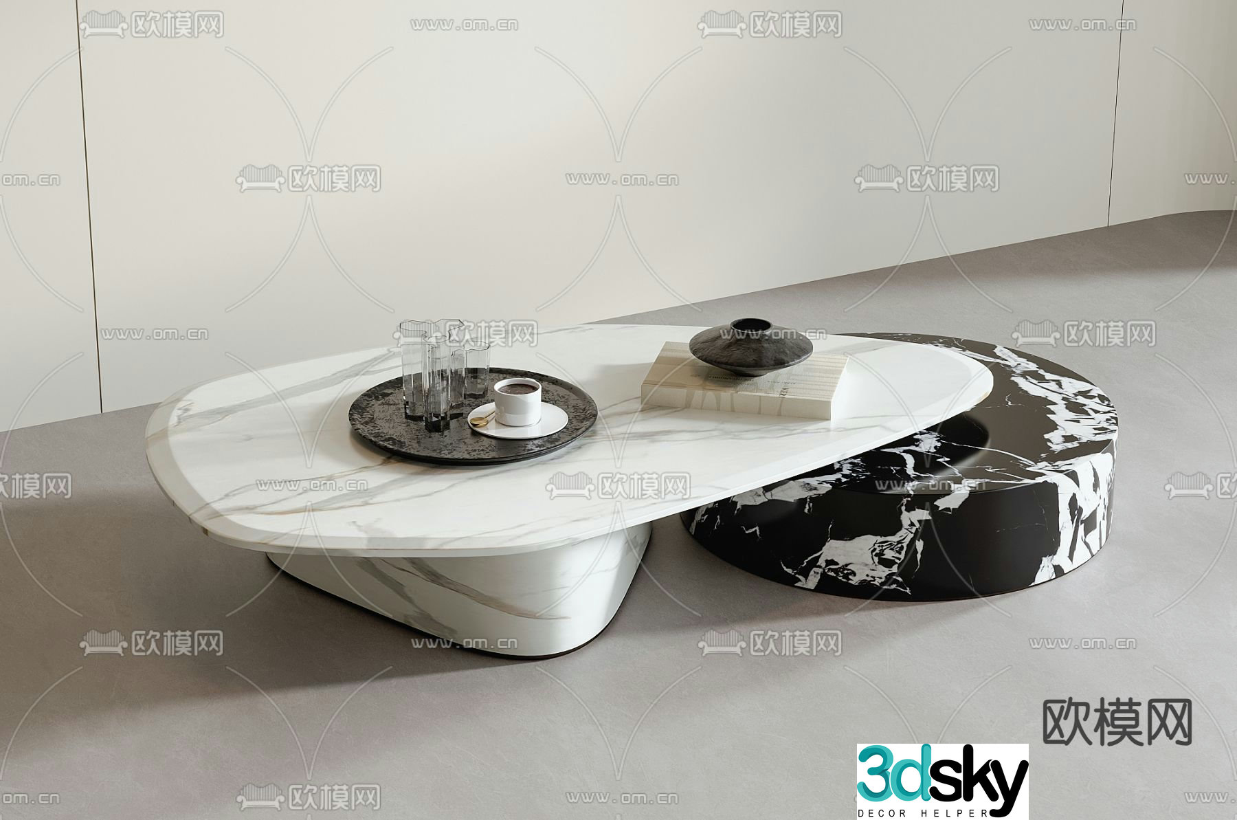 3D model of mother-in-law coffee table