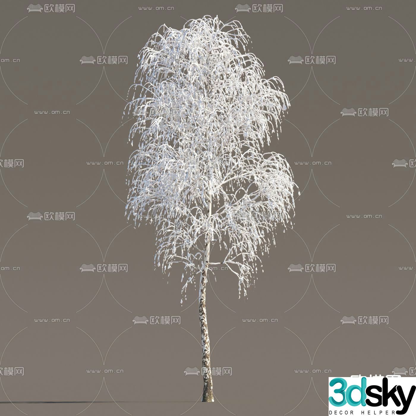 Snow Tree Ice Tree Snow Tree 3D Model
