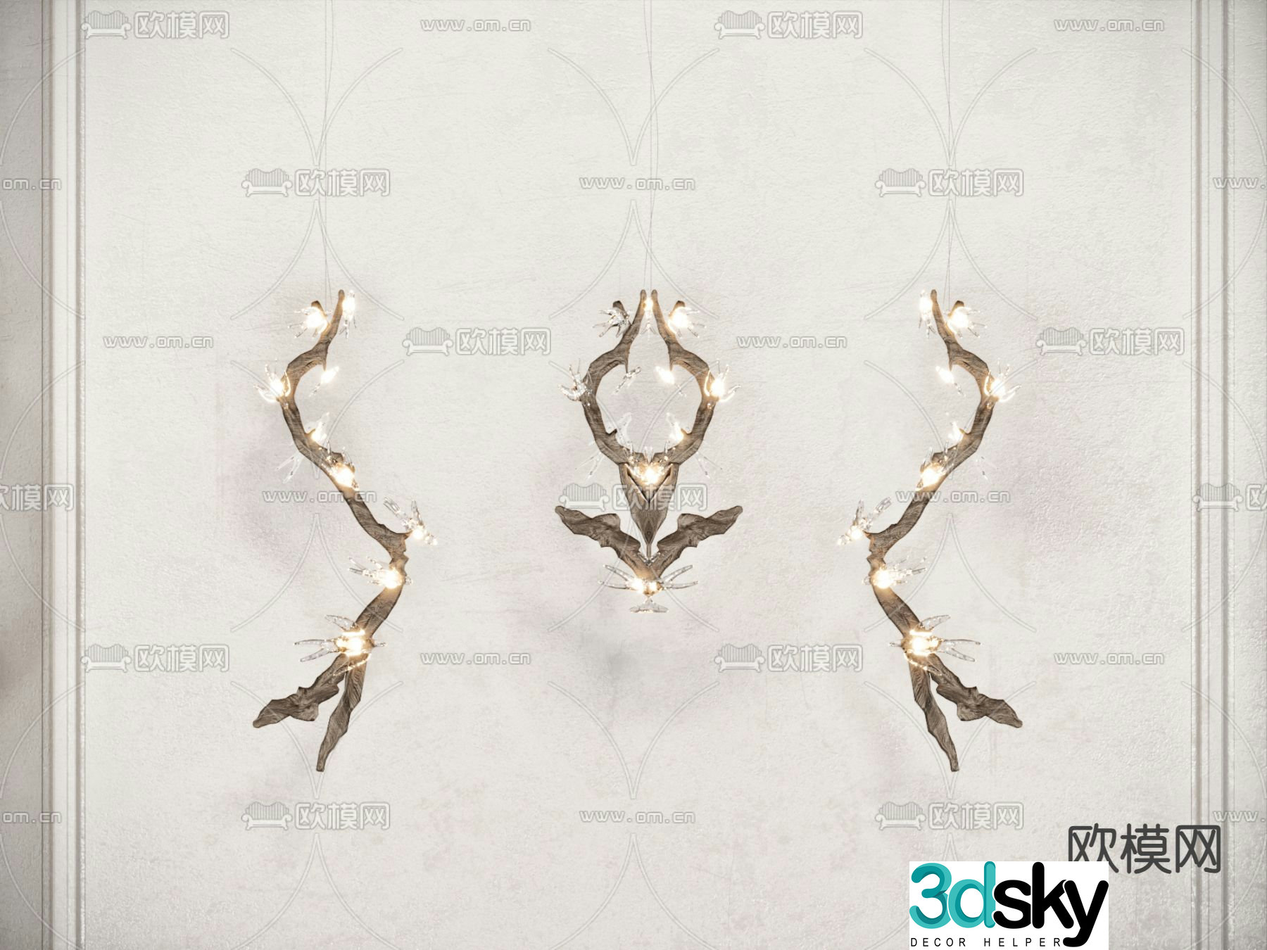 Chandelier Decorative lamp 3d model
