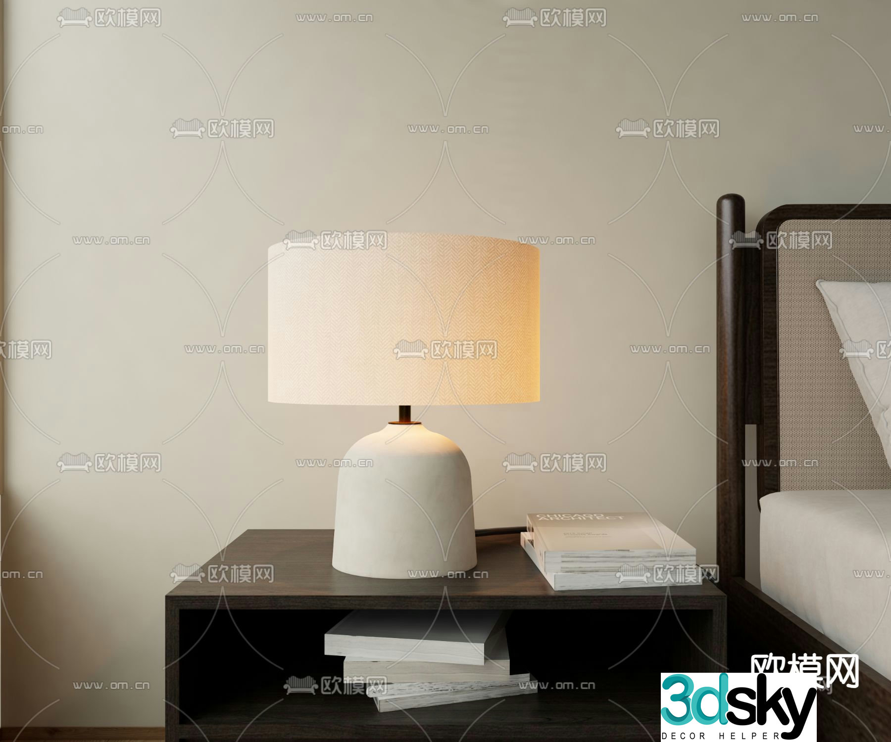 Wasabi desk lamp 3d model