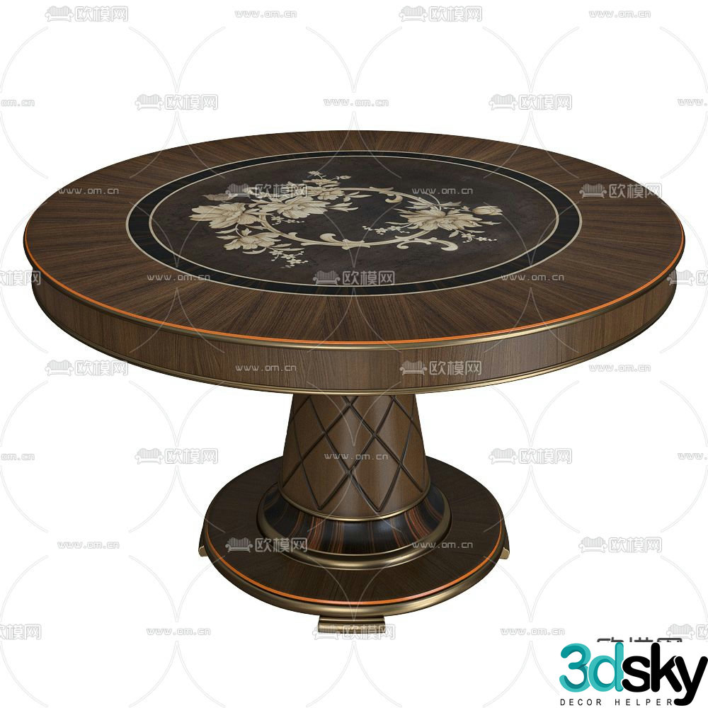 Bellotti Ezio Dining Table 3D Model