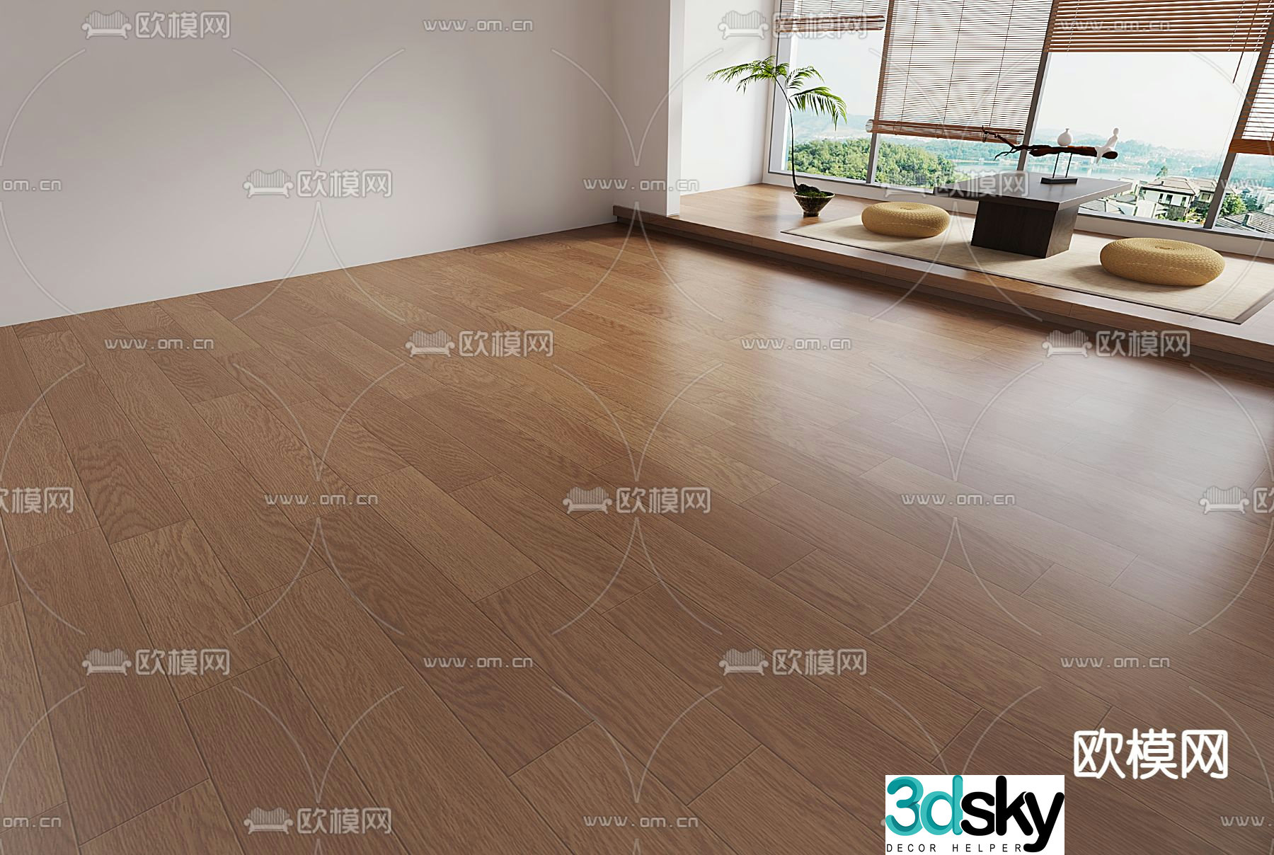 Wooden floor 3d model