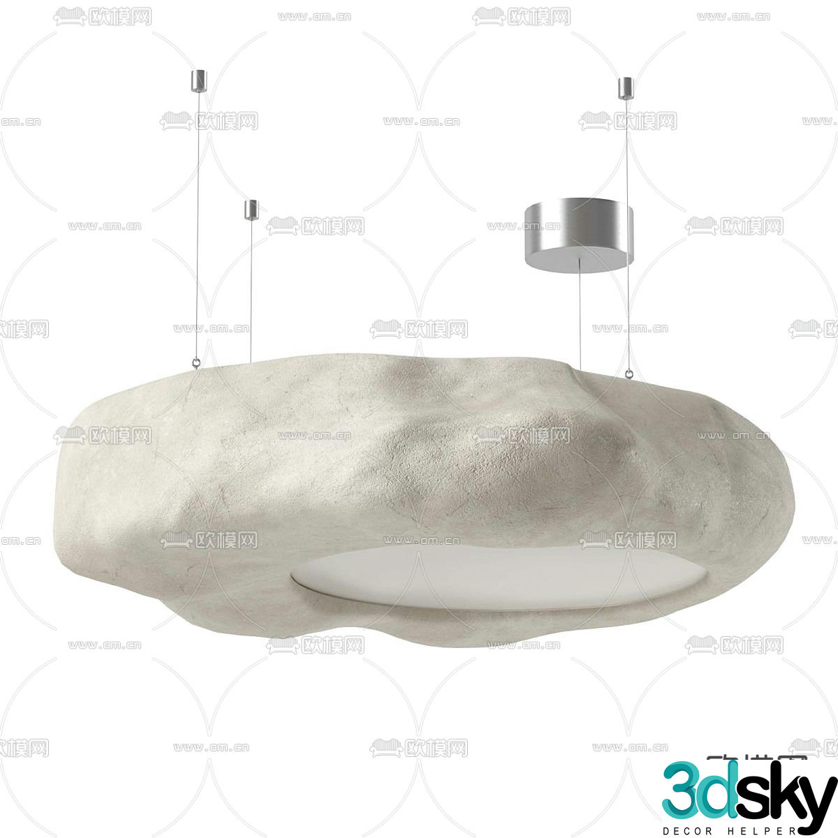 Wasabi Chandelier Rock Chandelier 3D Model