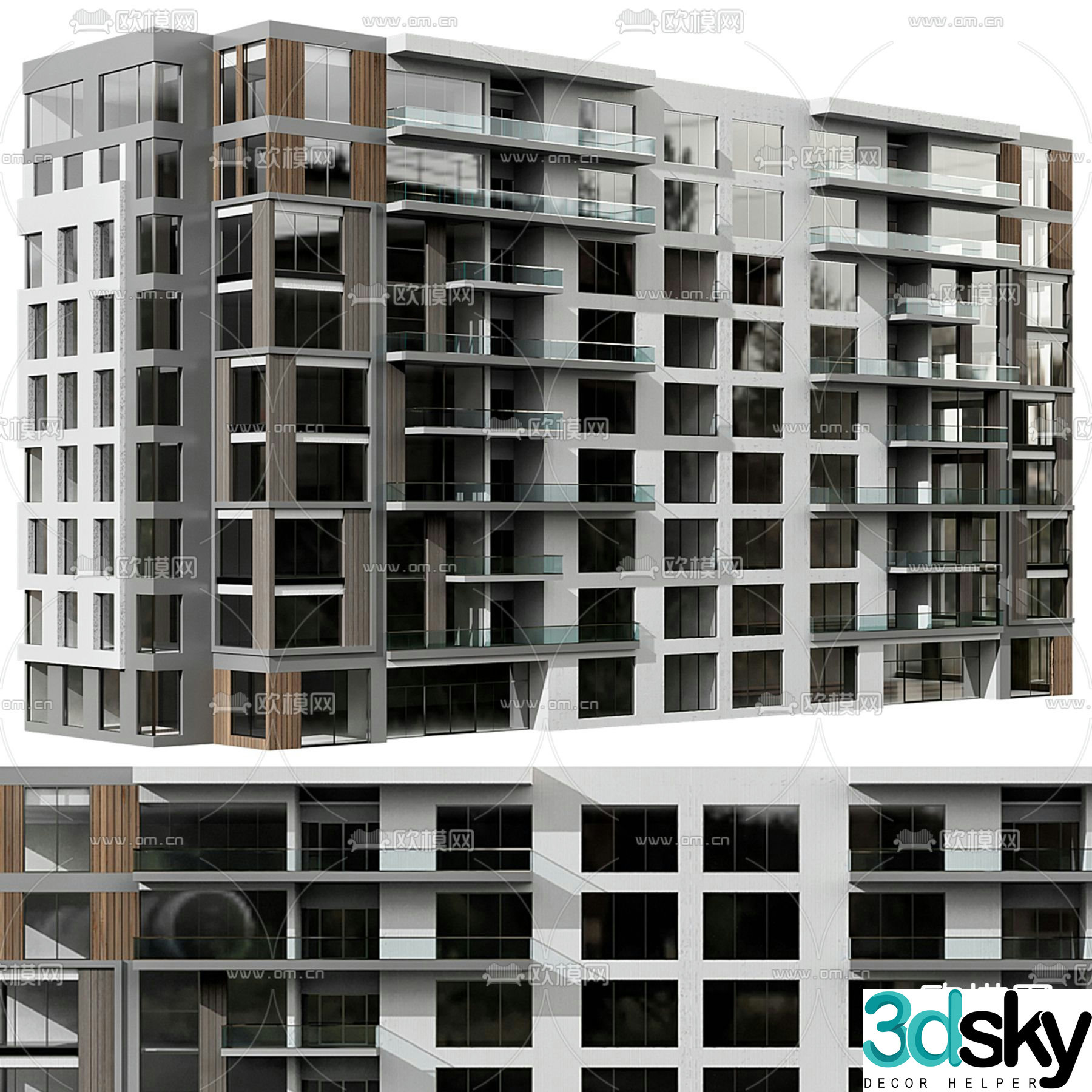 3D model of residential building components