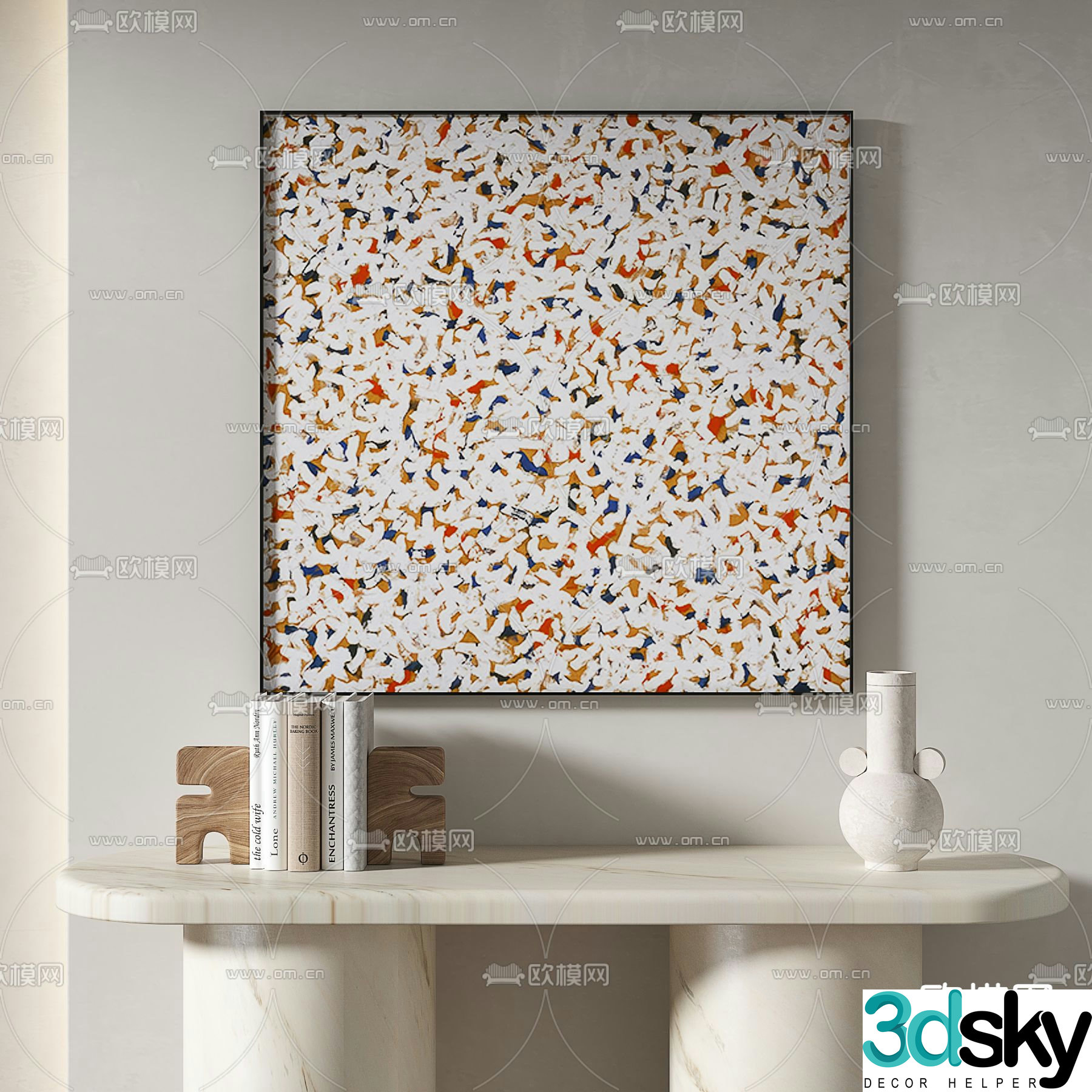 Abstract painting Texture painting Decorative painting 3d model