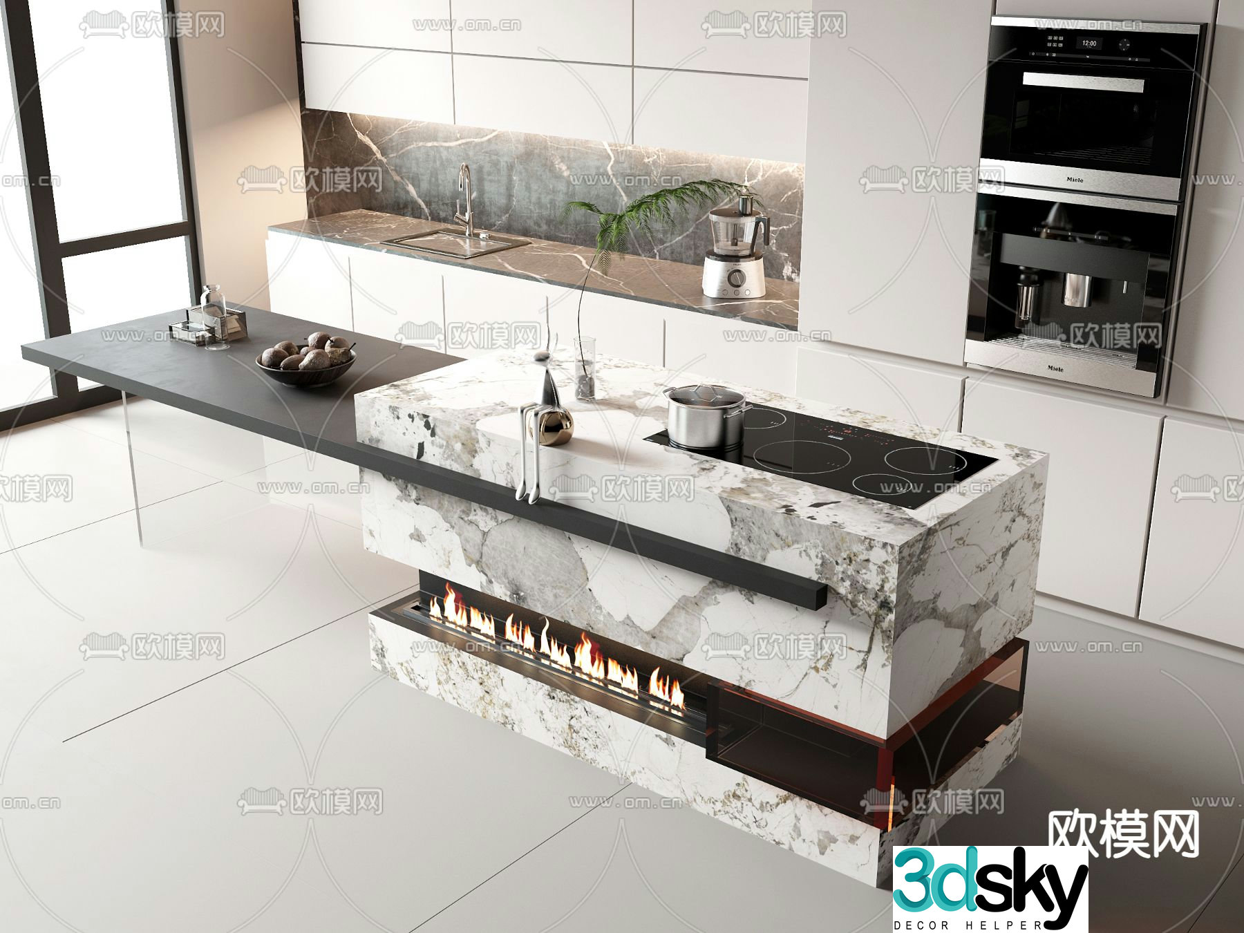 Nakajima dining table 3D model