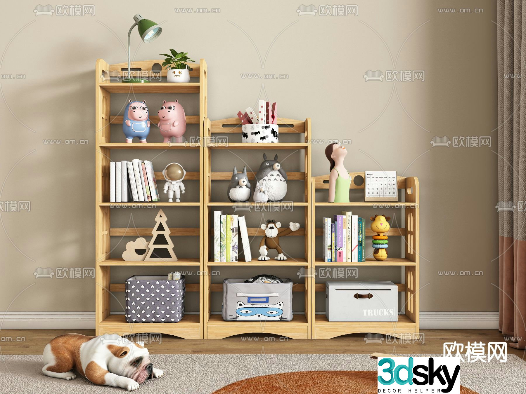 Children’s cabinet toy cabinet 3d model