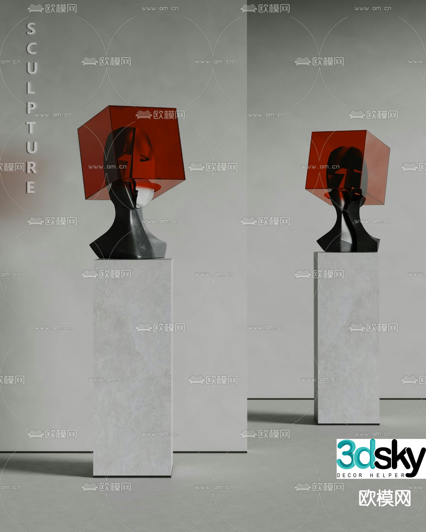 Abstract sculpture Character sculpture 3d model