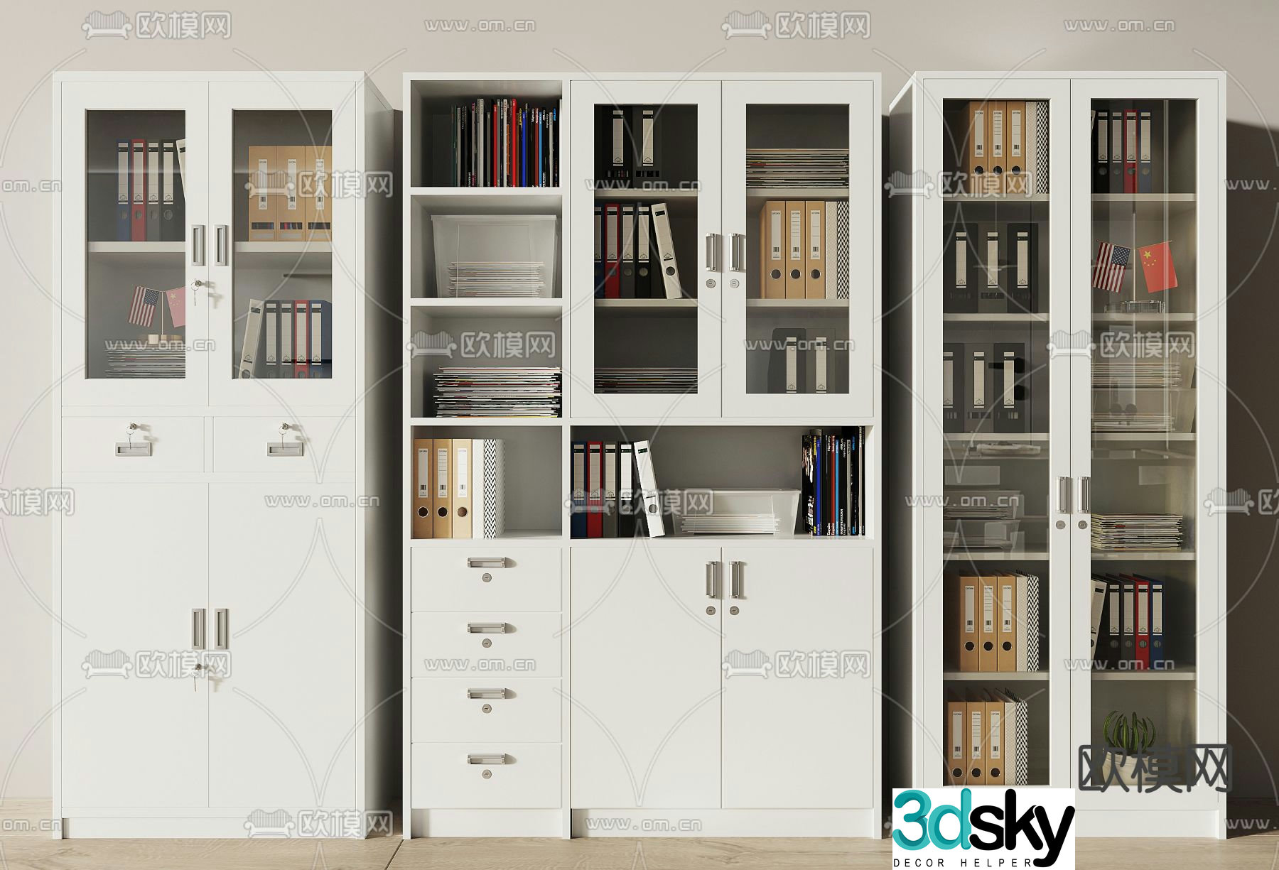 File cabinet file cabinet information cabinet 3d model