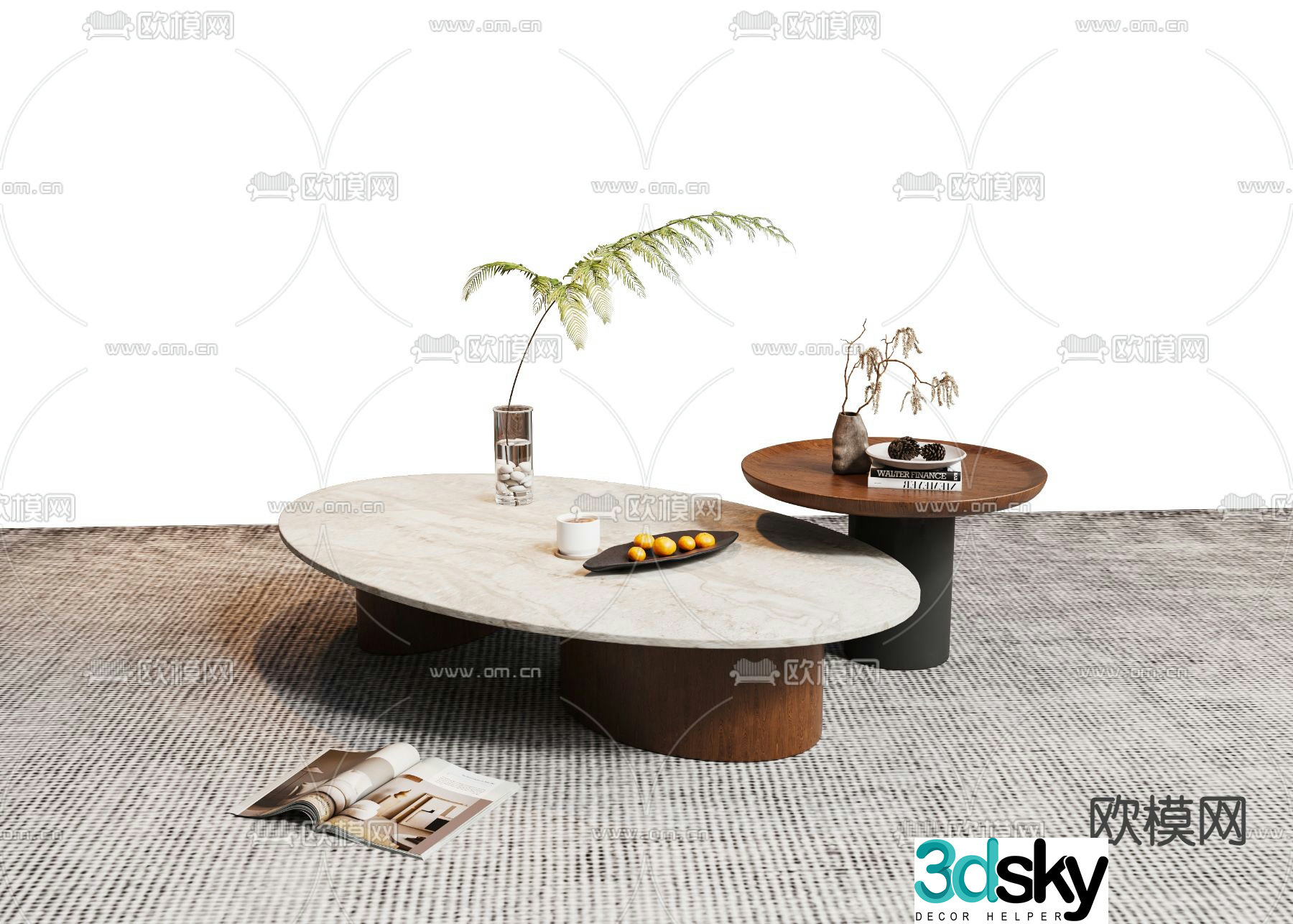 3D model of mother-in-law coffee table