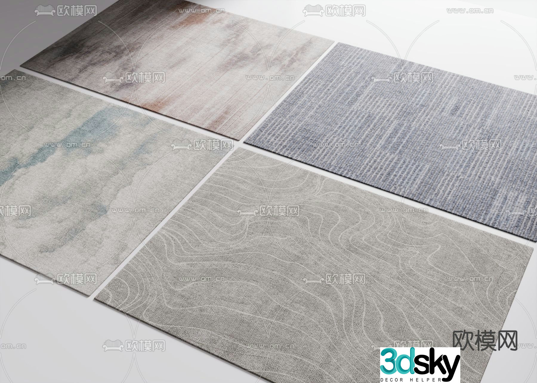 Carpet Square Carpet 3d Model
