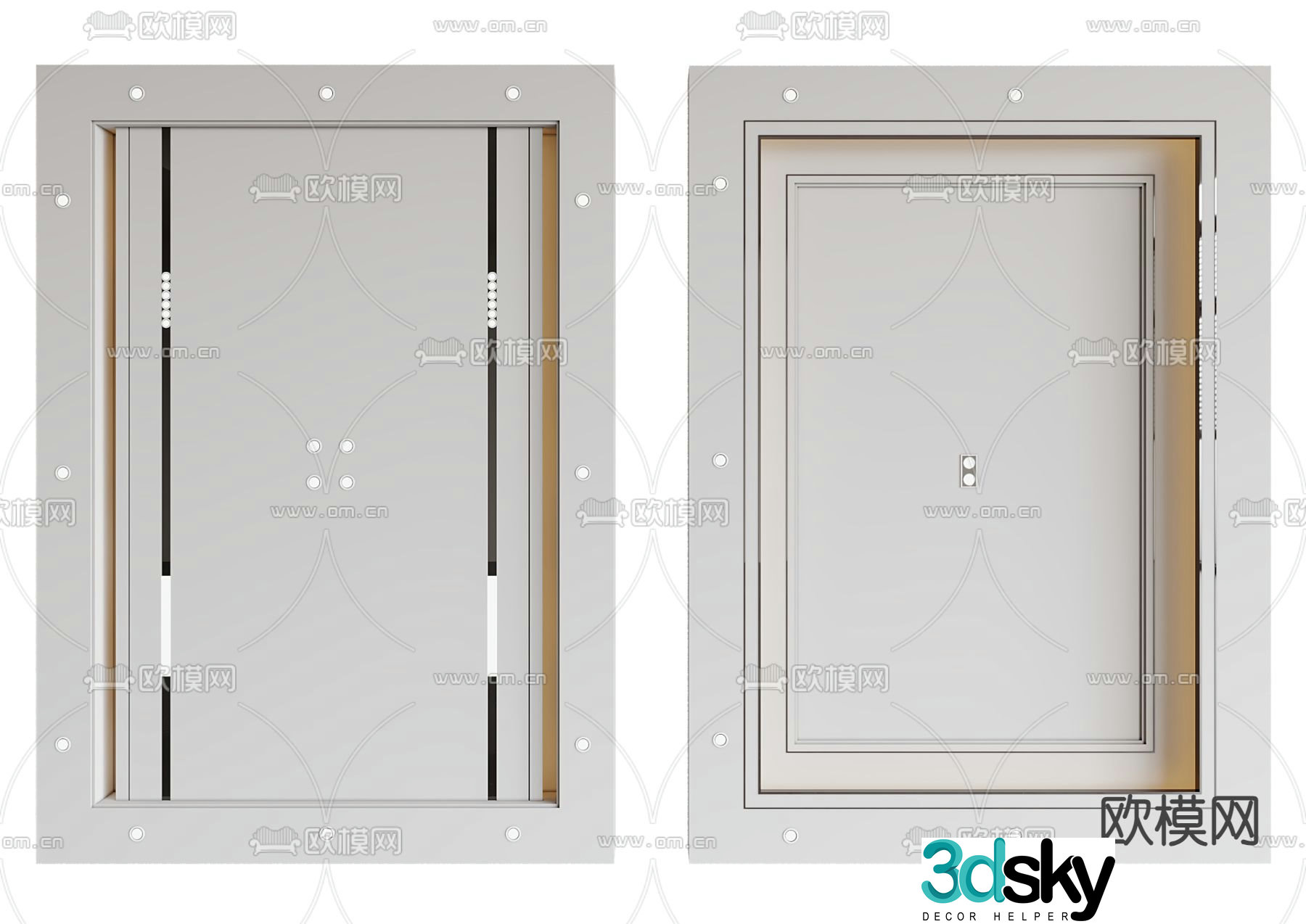 Ceiling without main light modeling ceiling cascading ceiling 3D model