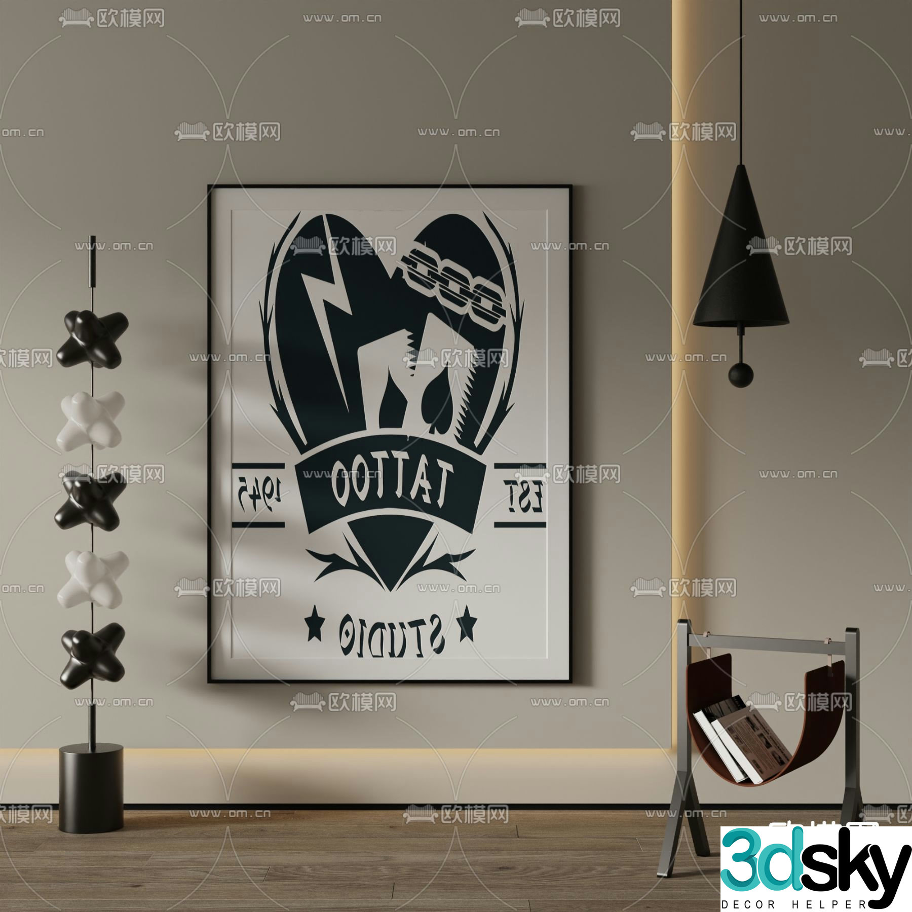 Art painting Decorative painting 3d model
