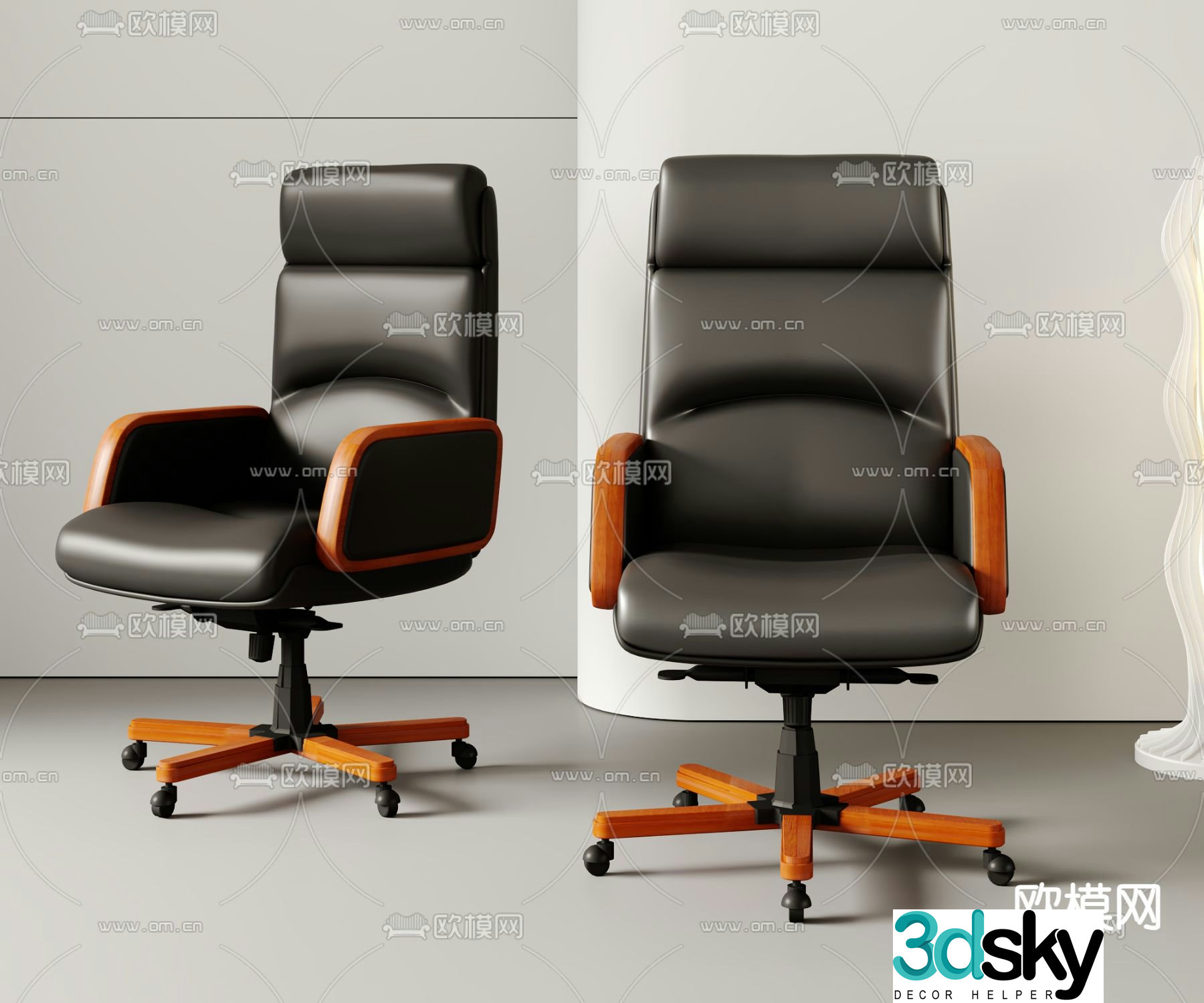 Office chair executive chair boss chair 3d model
