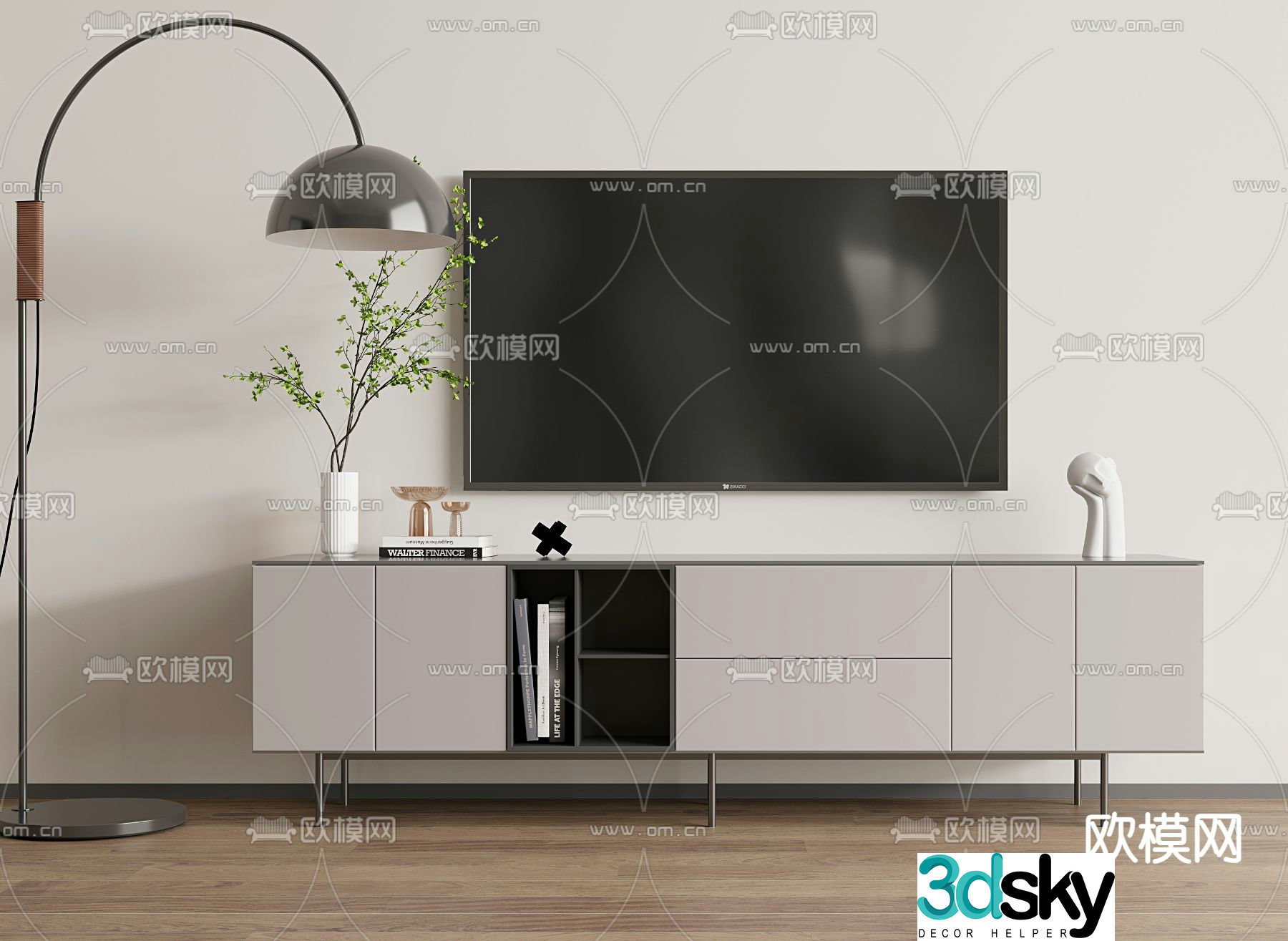 Modern TV cabinet 3d model