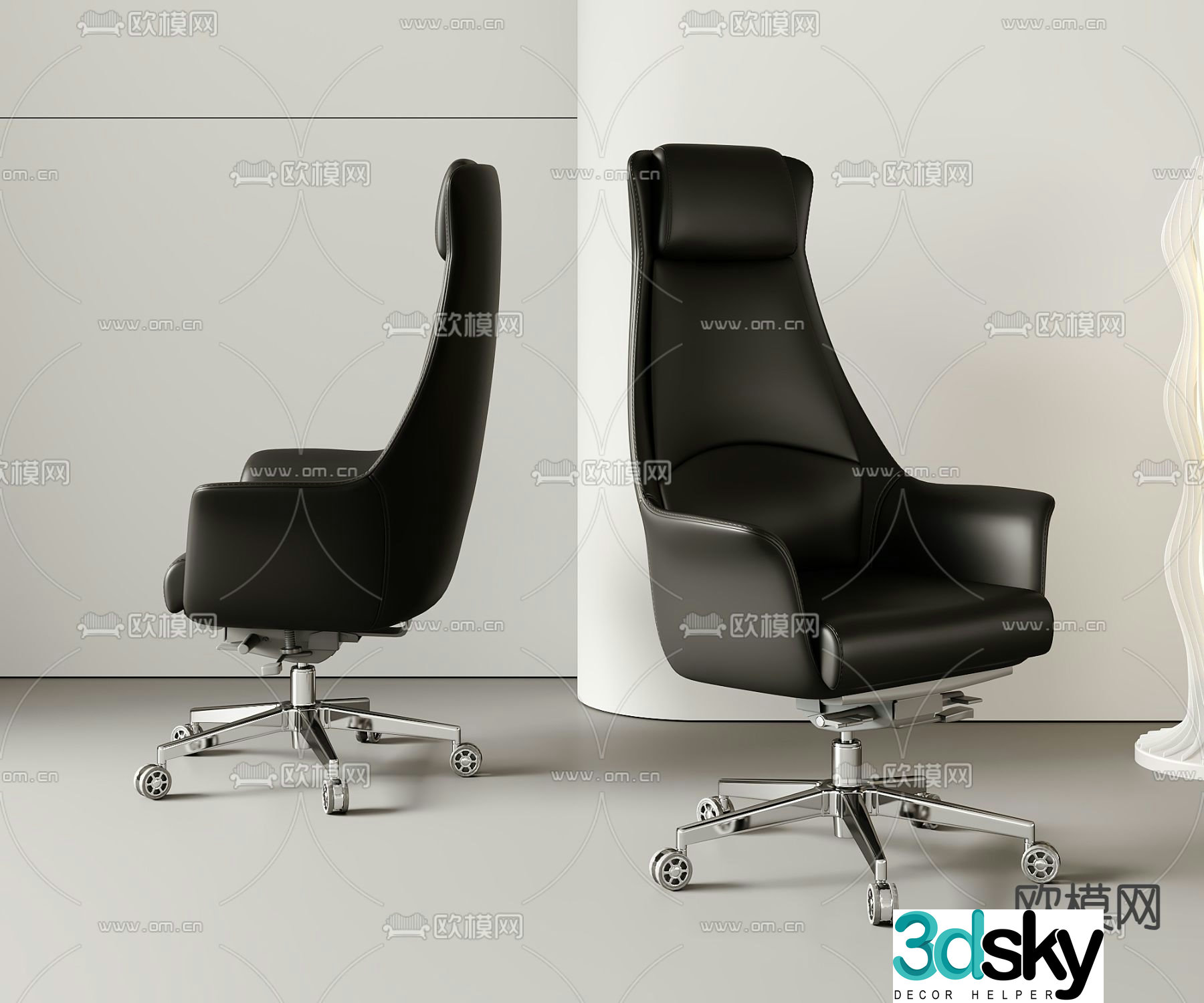 Office chair executive chair boss chair 3d model