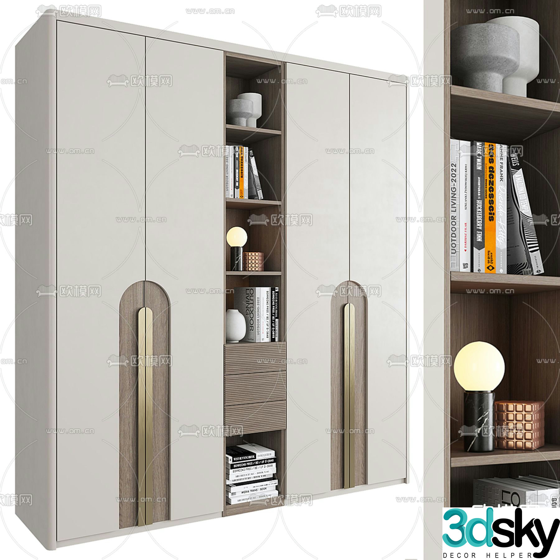 Modern wardrobe 3d model