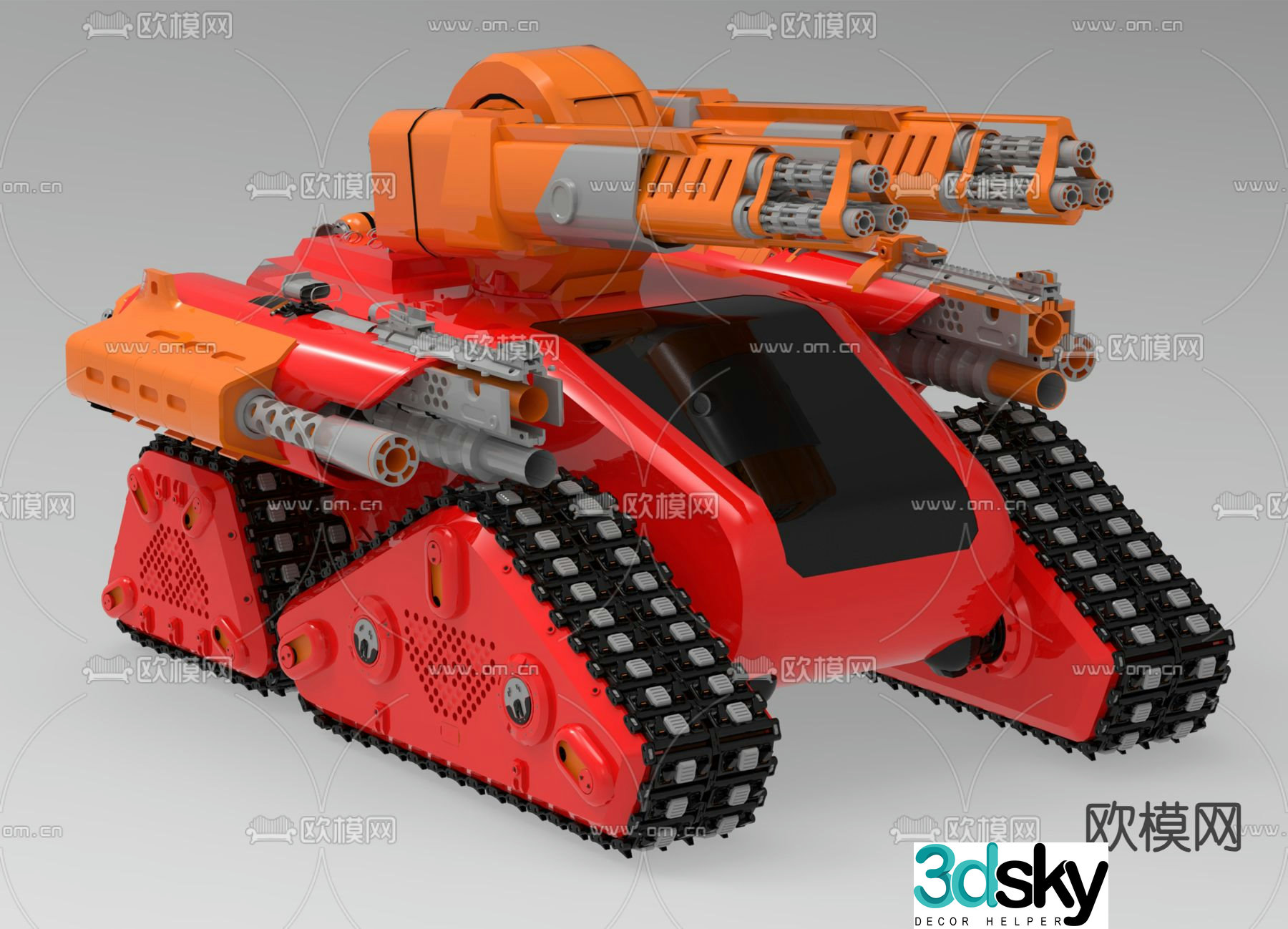 Building block tank children’s toy 3d model