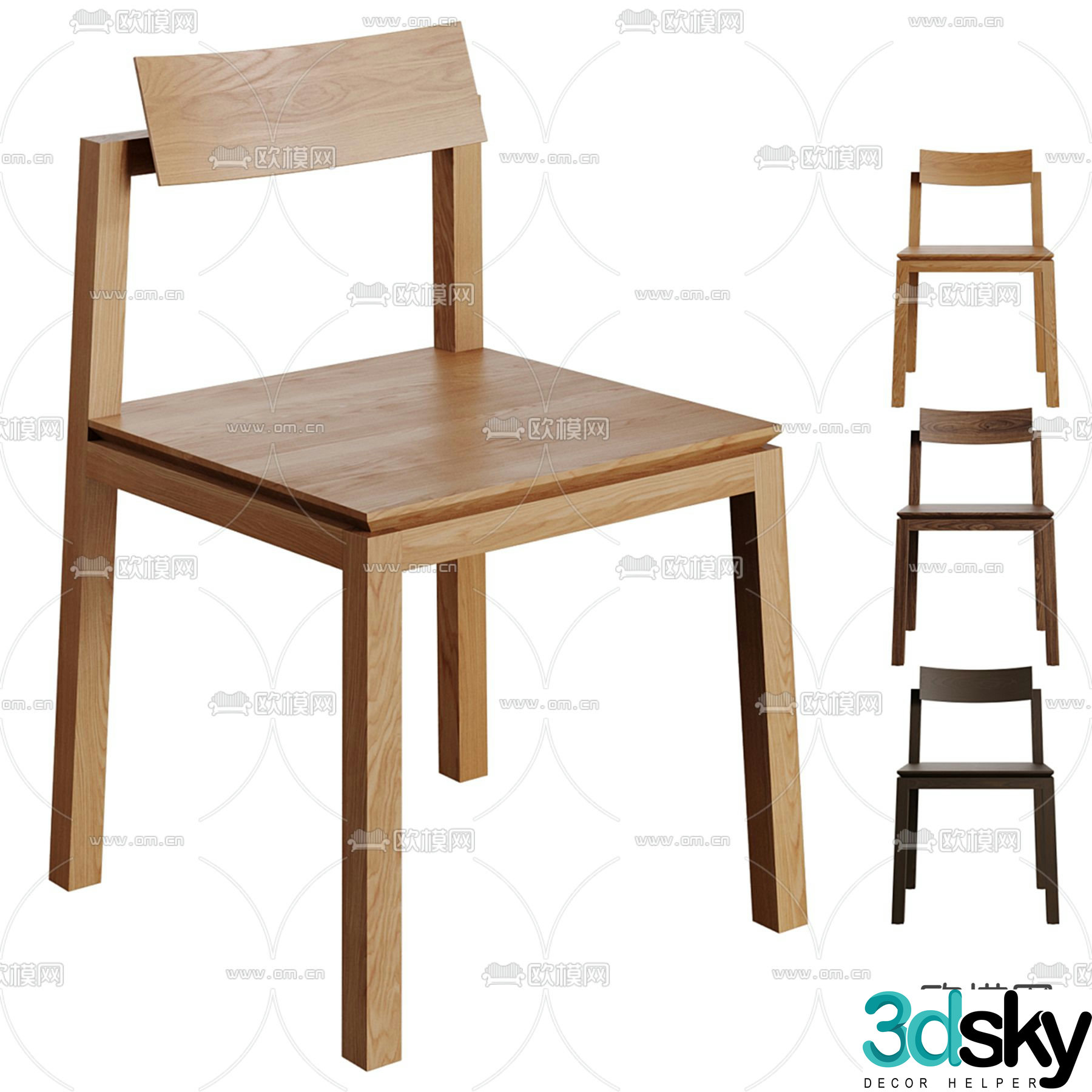 chair dining chair 3d model