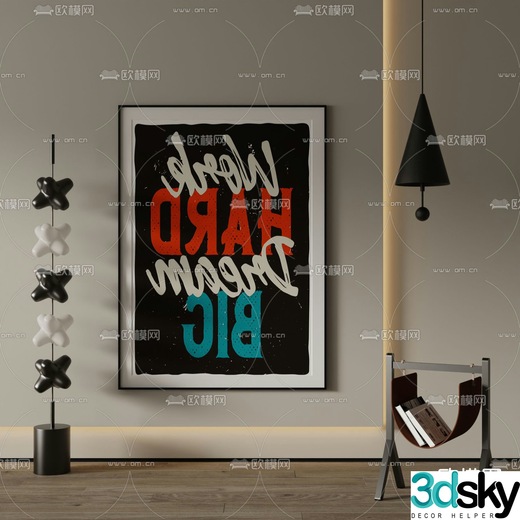 Art painting Decorative painting English painting 3d model