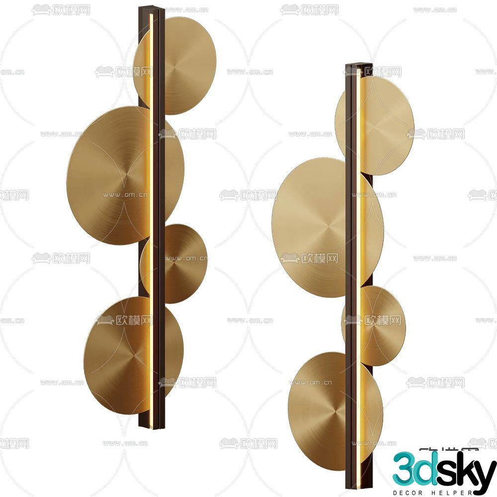 CVL Light Luxury Wall Light 3D Model