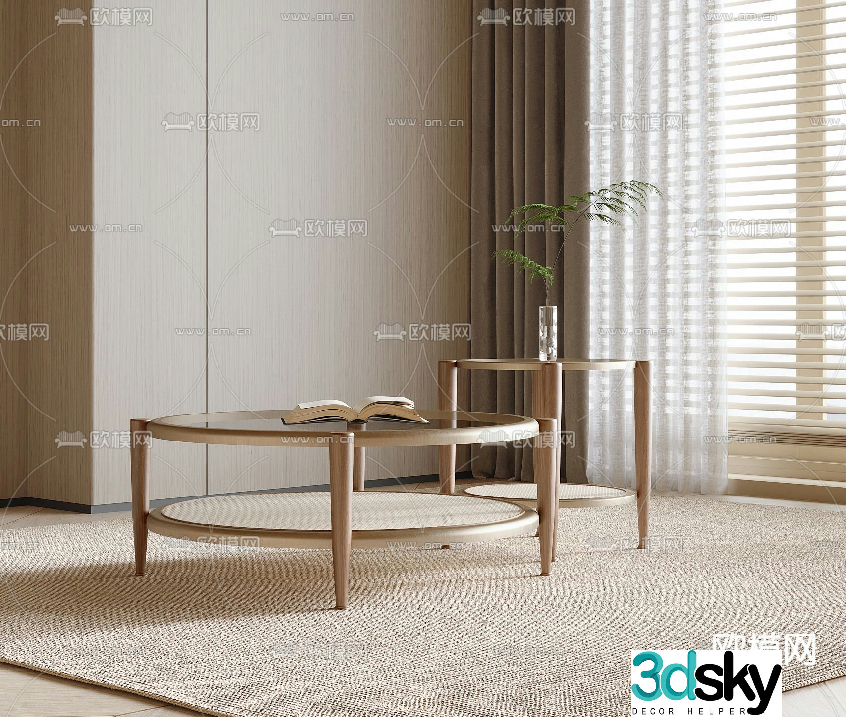 3D model of mother-in-law coffee table